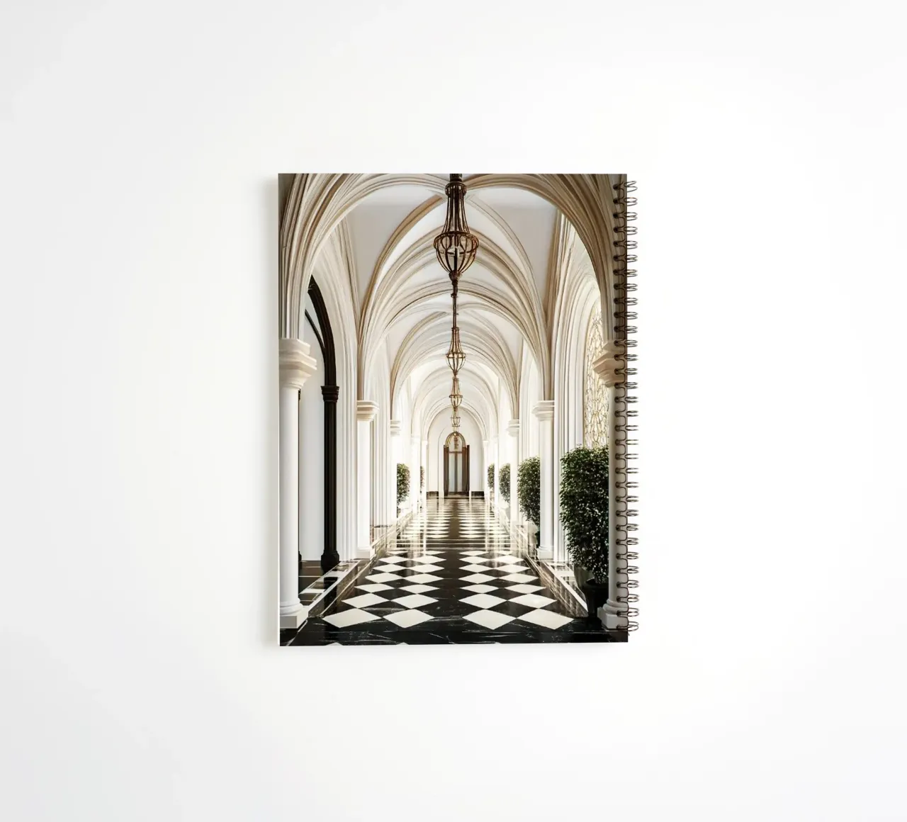 Arched hallway Architecture spiral notebook by rapunsell