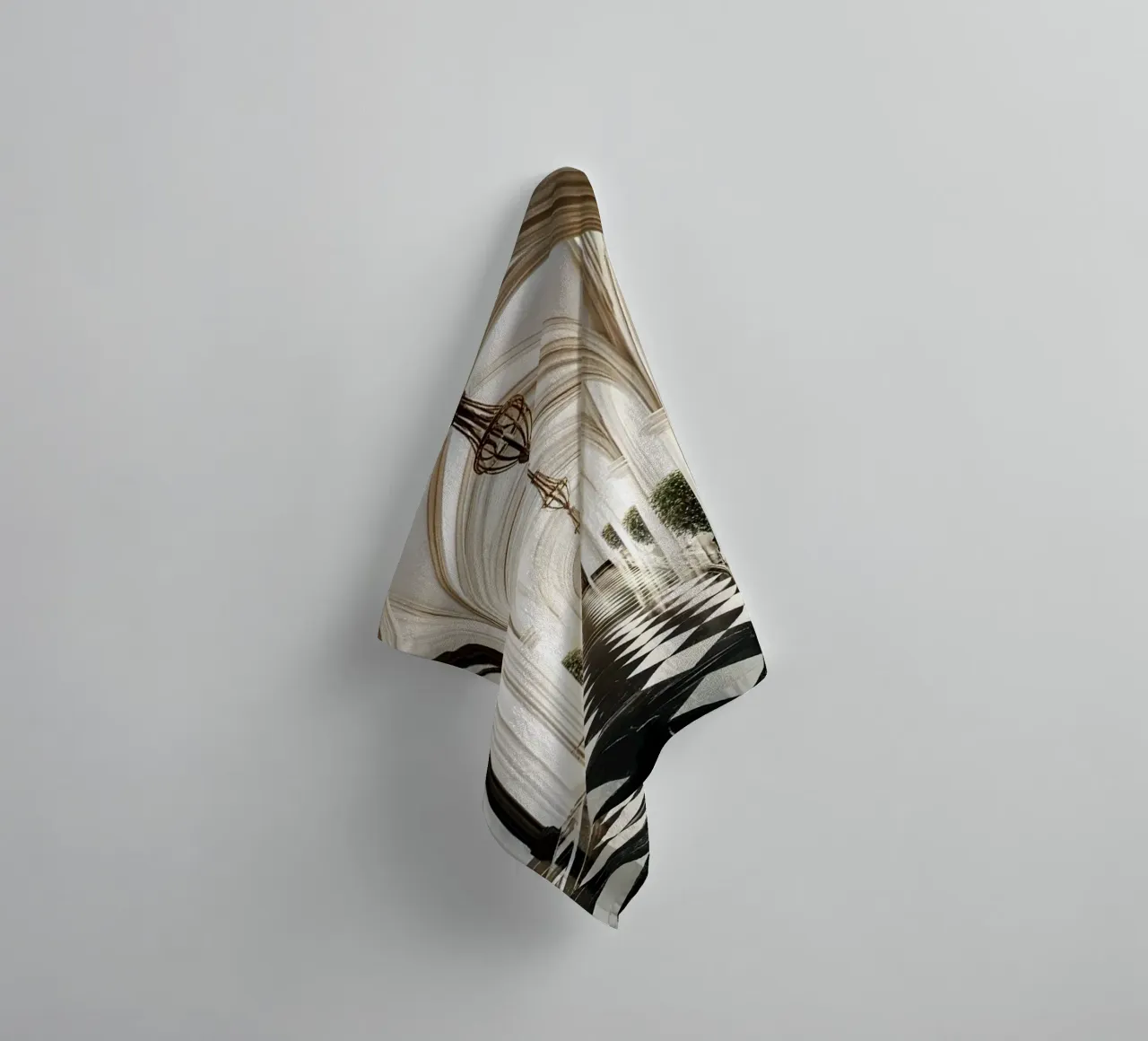 Arched hallway Architecture towel by rapunsell