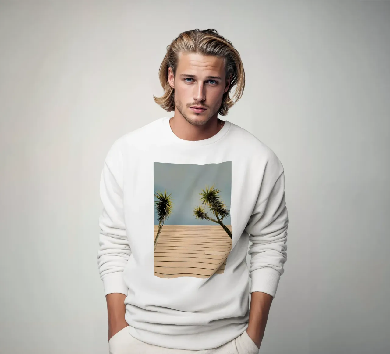 Retro Palms felpa da Sebastian Hilgetag