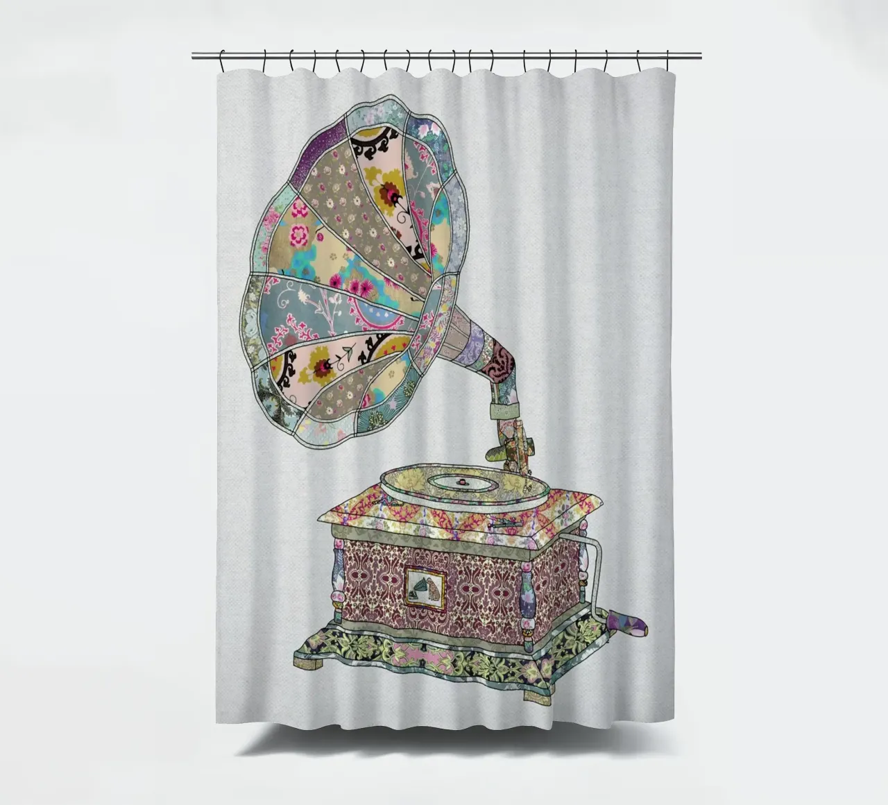 Seeing Sound shower curtain by Bianca Green