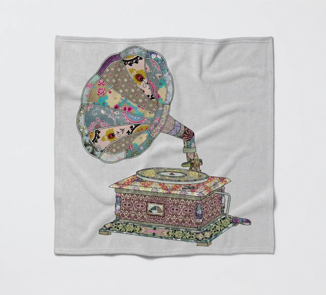 Seeing Sound fleece blanket by Bianca Green