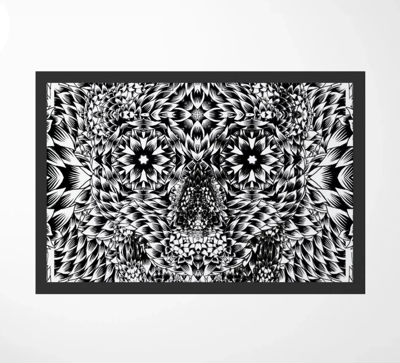 Skull 7 doormat by Ali Gulec