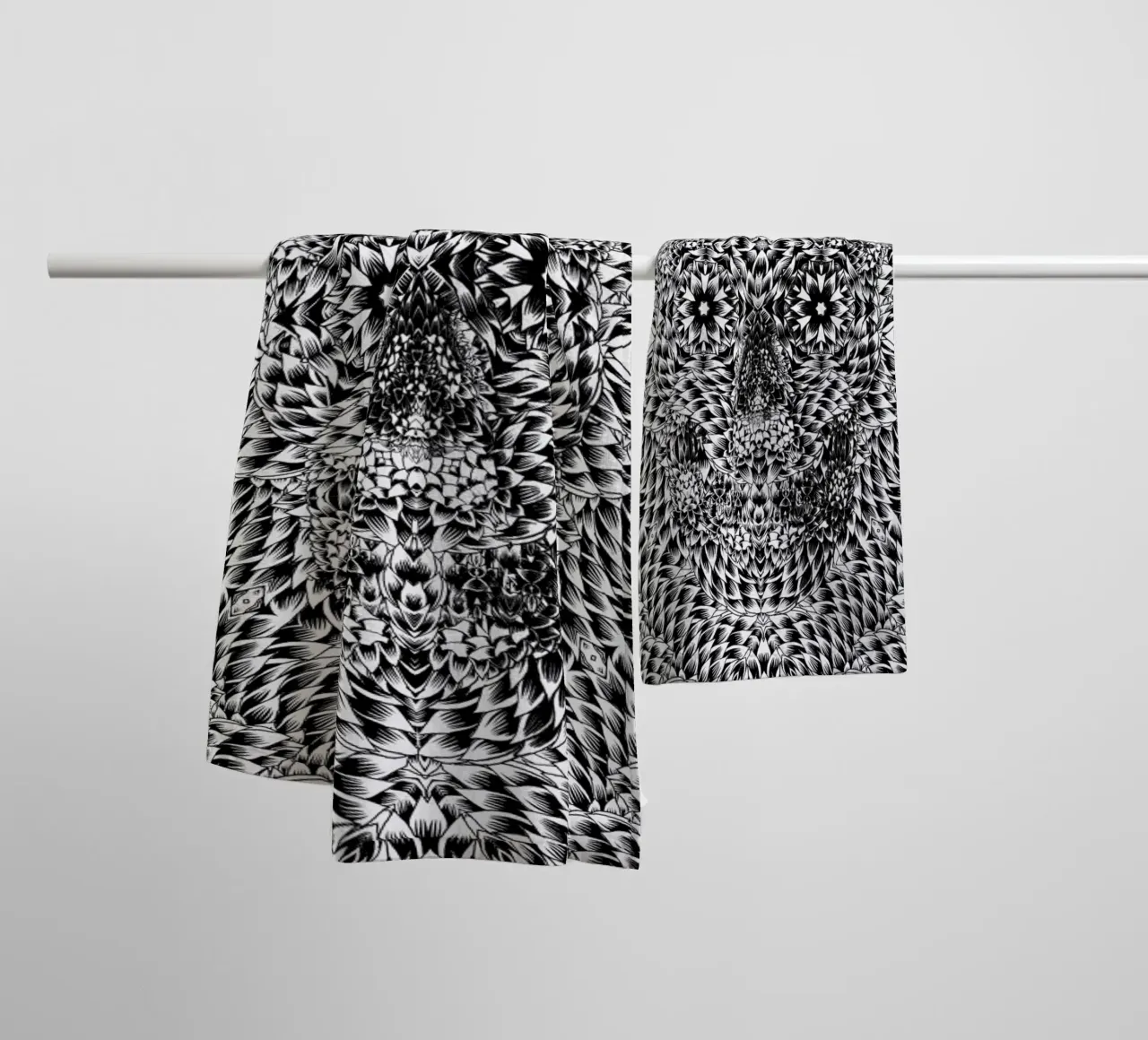 Skull 7 towel by Ali Gulec