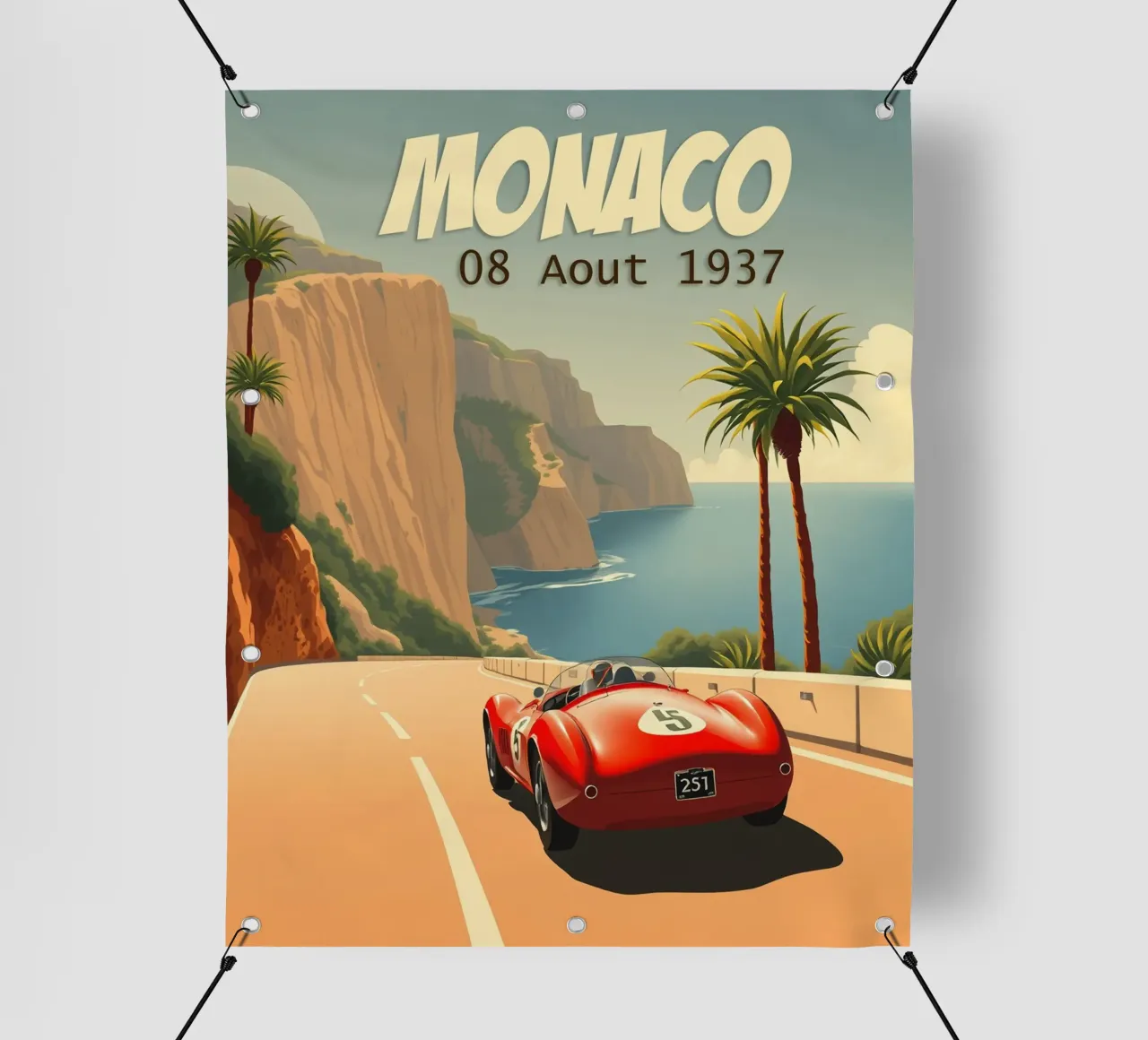 Gran Premio classico di Monaco telo in pvc da HicksShop