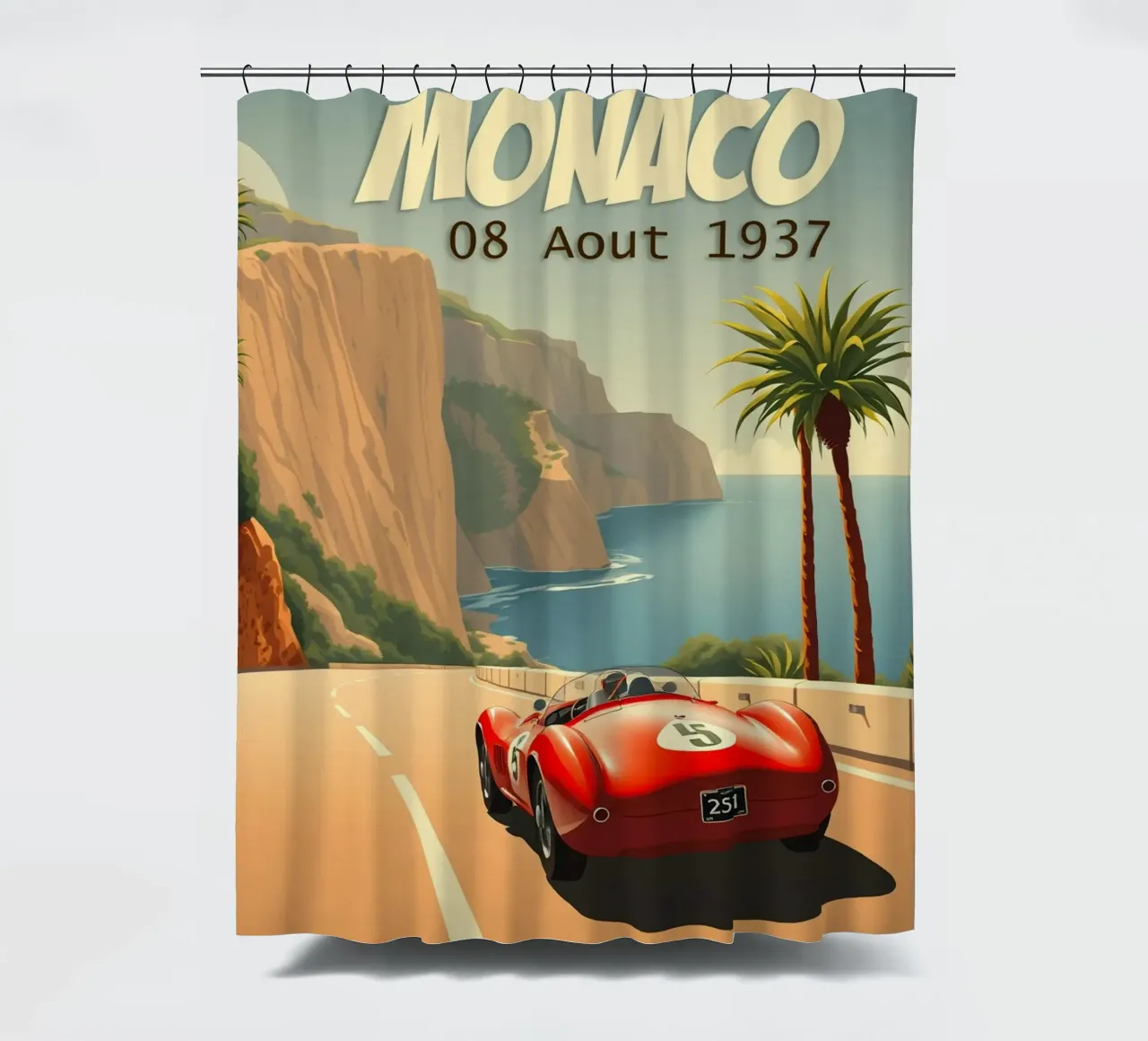 Gran Premio classico di Monaco tenda da doccia da HicksShop