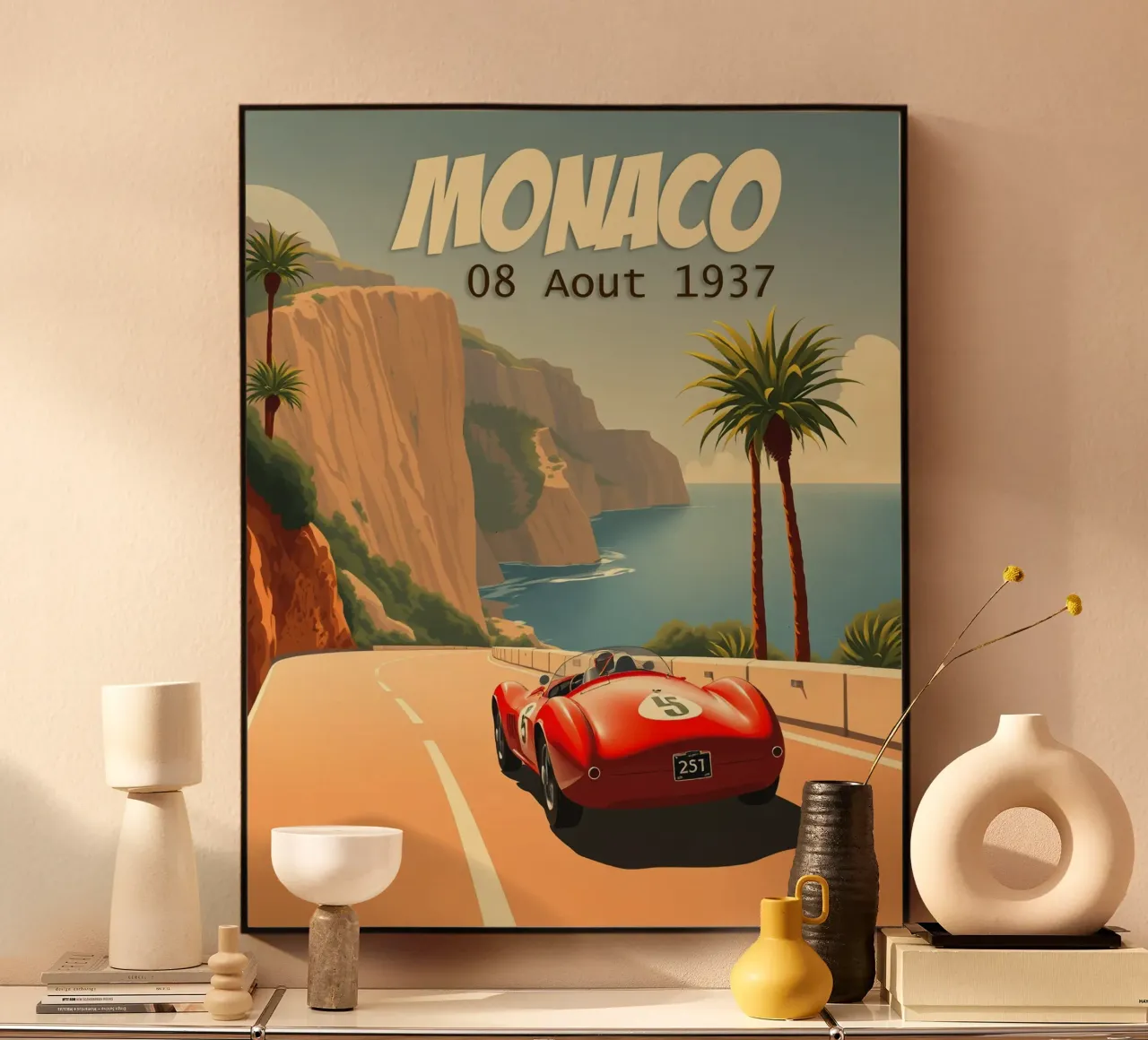 Gran Premio classico di Monaco alluminio dibond da HicksShop