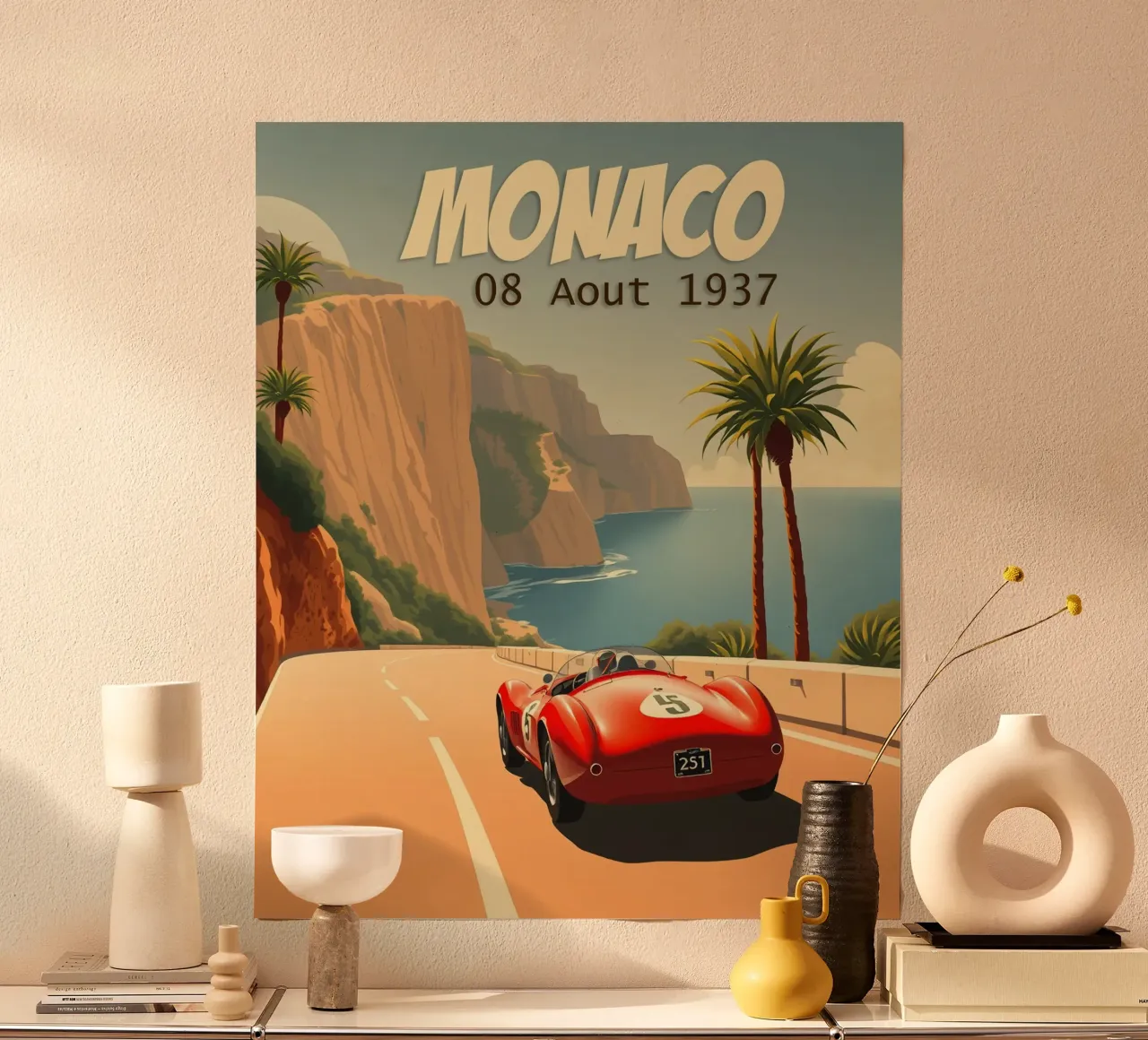Gran Premio classico di Monaco carta hahnemühle da HicksShop