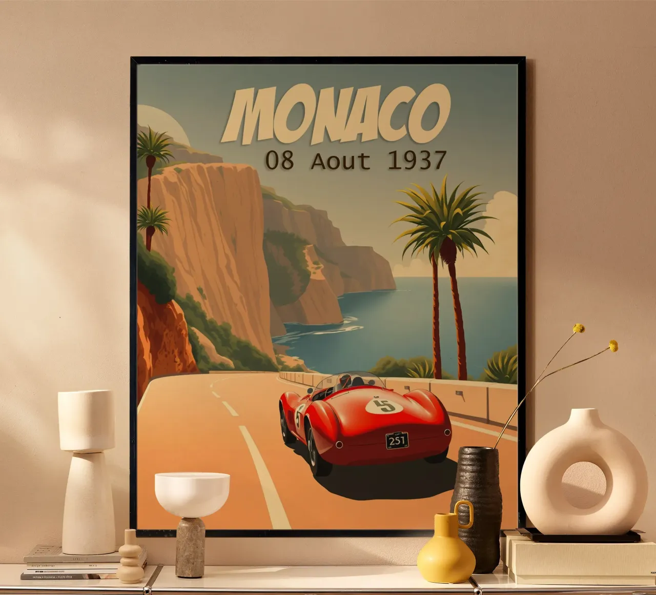 Gran Premio classico di Monaco carta hahnemühle da HicksShop