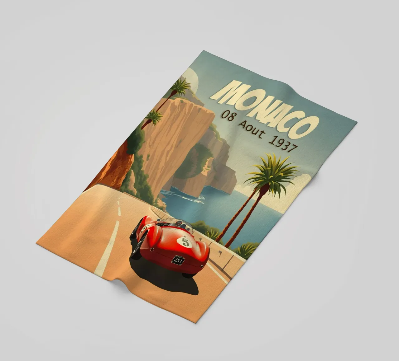 Gran Premio classico di Monaco telo mare da HicksShop