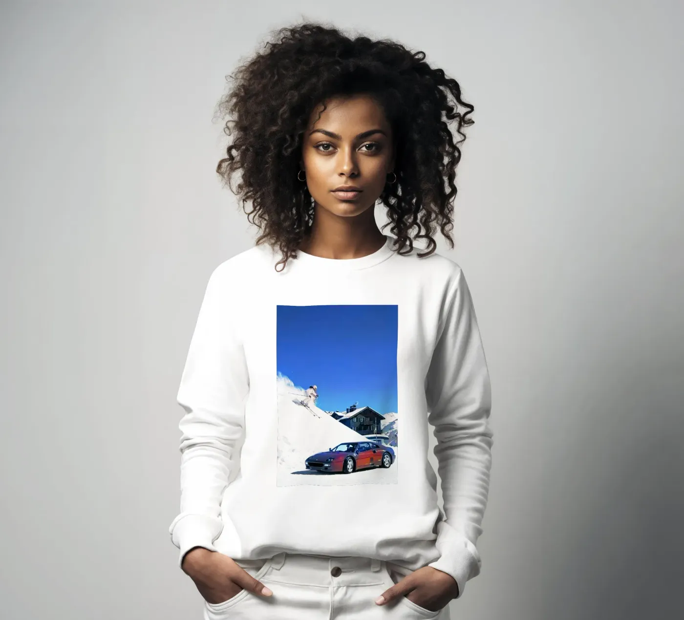 car and ski felpa da rapunsell