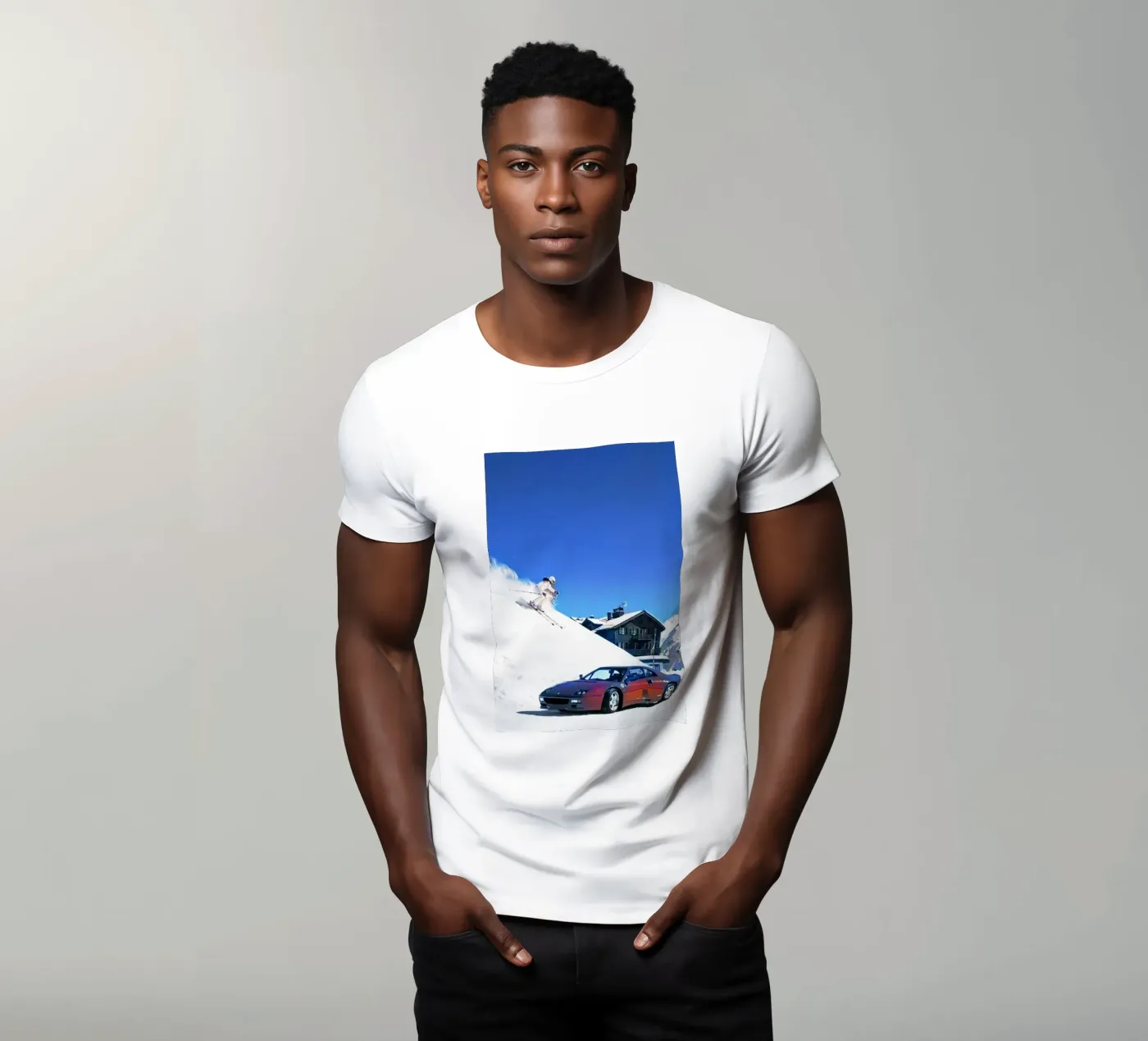 car and ski T-Shirt von rapunsell
