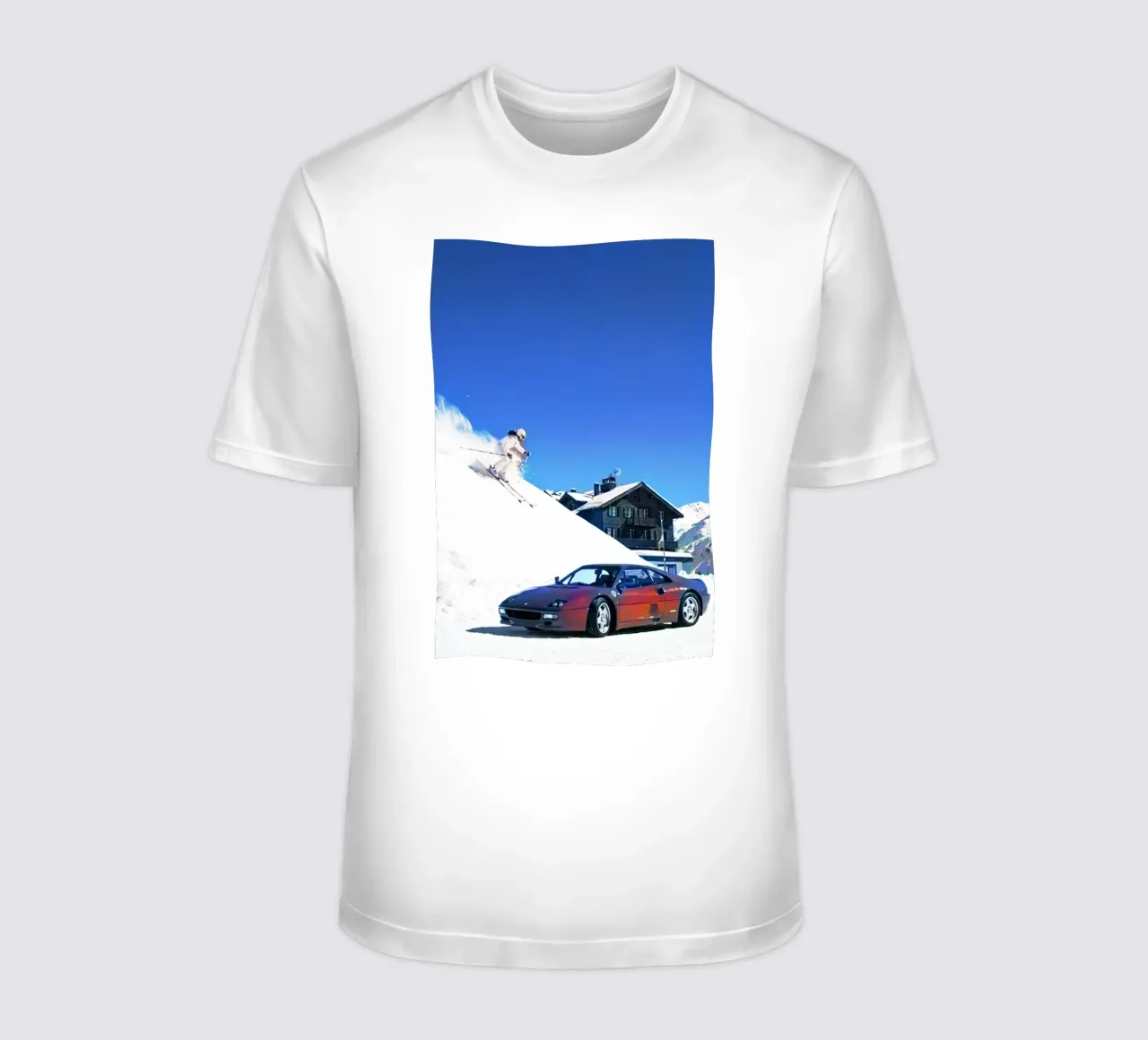 auto e sci t-shirt da rapunsell