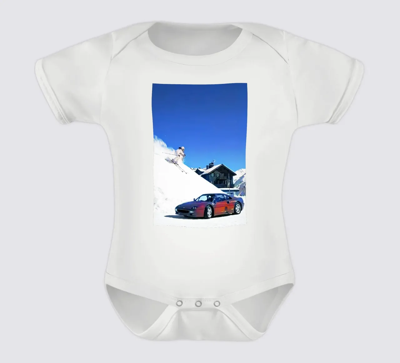 auto e sci body neonato maniche corte da rapunsell