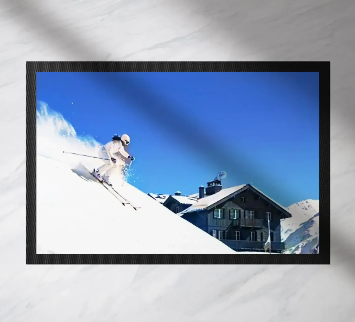 Auto und Ski Fußmatte von rapunsell