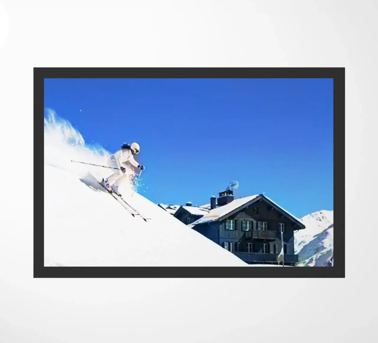 auto en ski deurmat van rapunsell