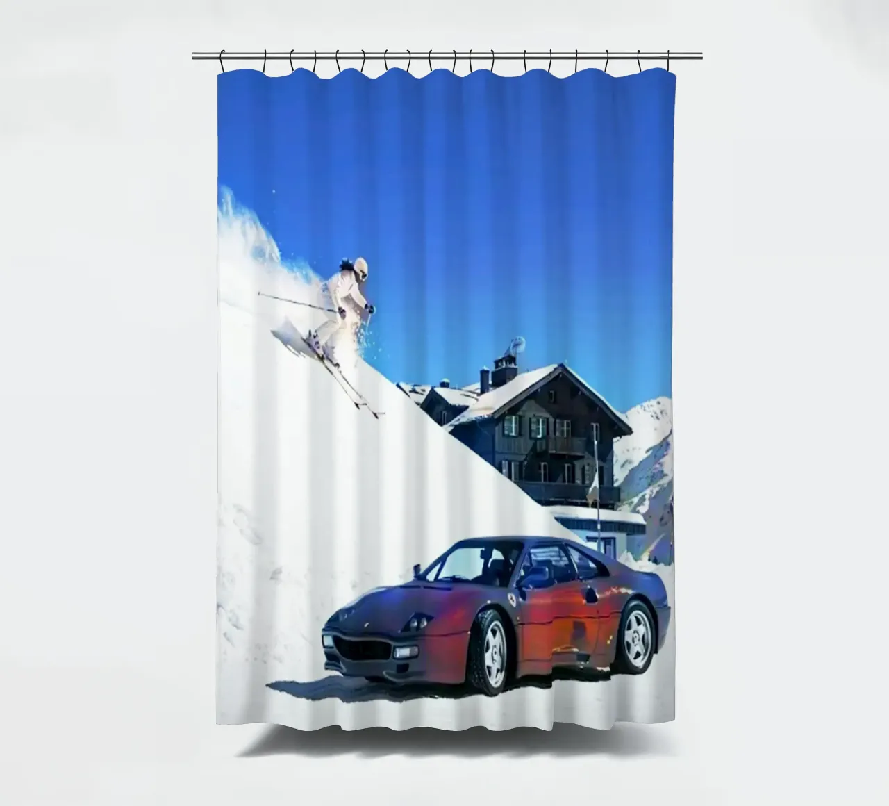 auto e sci tenda da doccia da rapunsell