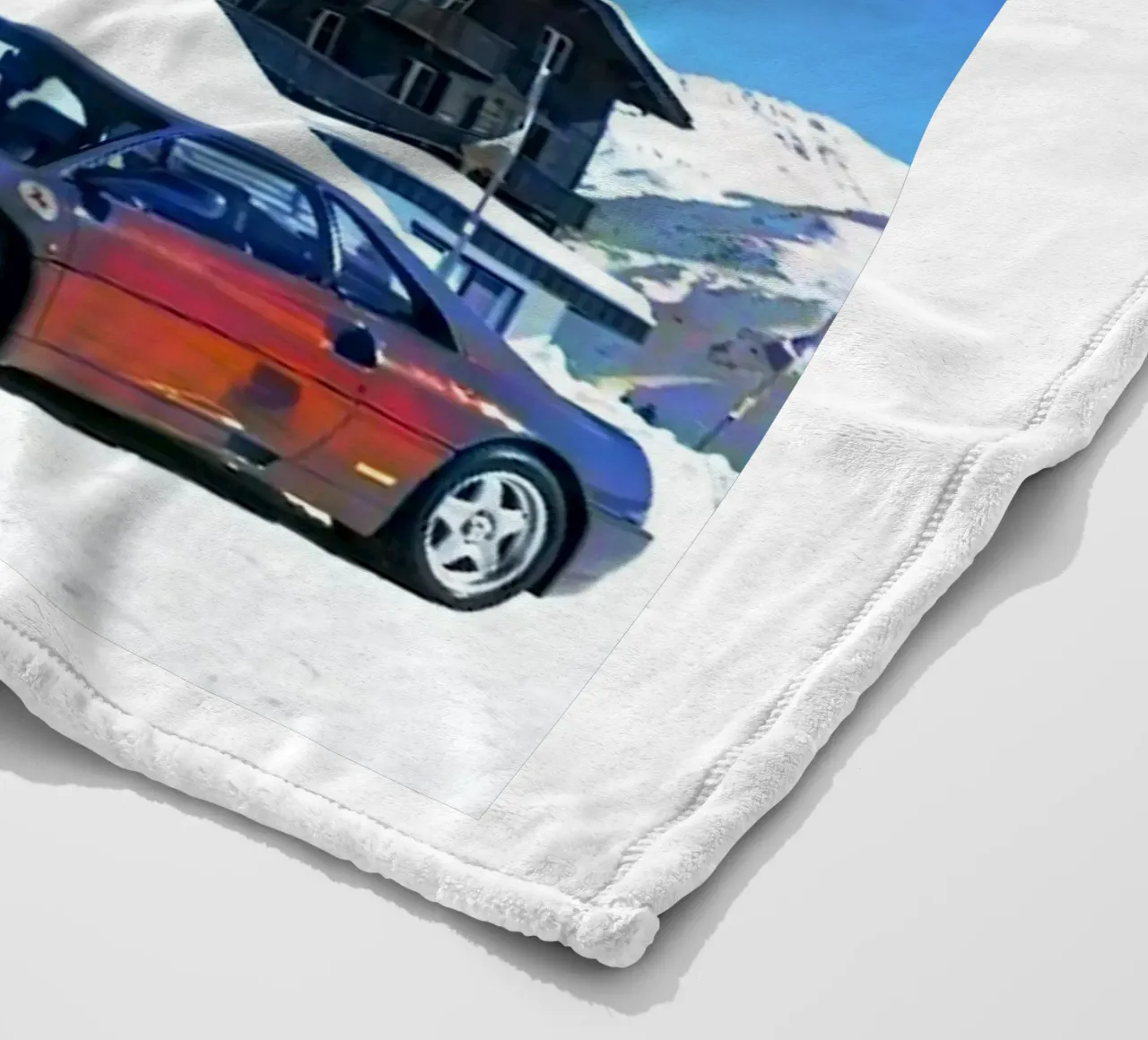 auto e sci coperta in pile da rapunsell