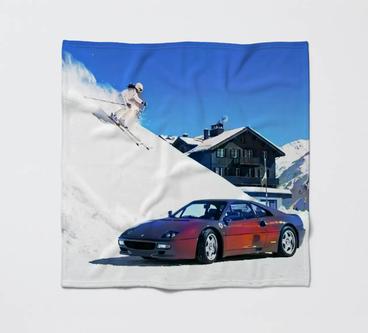 auto en ski fleecedeken van rapunsell