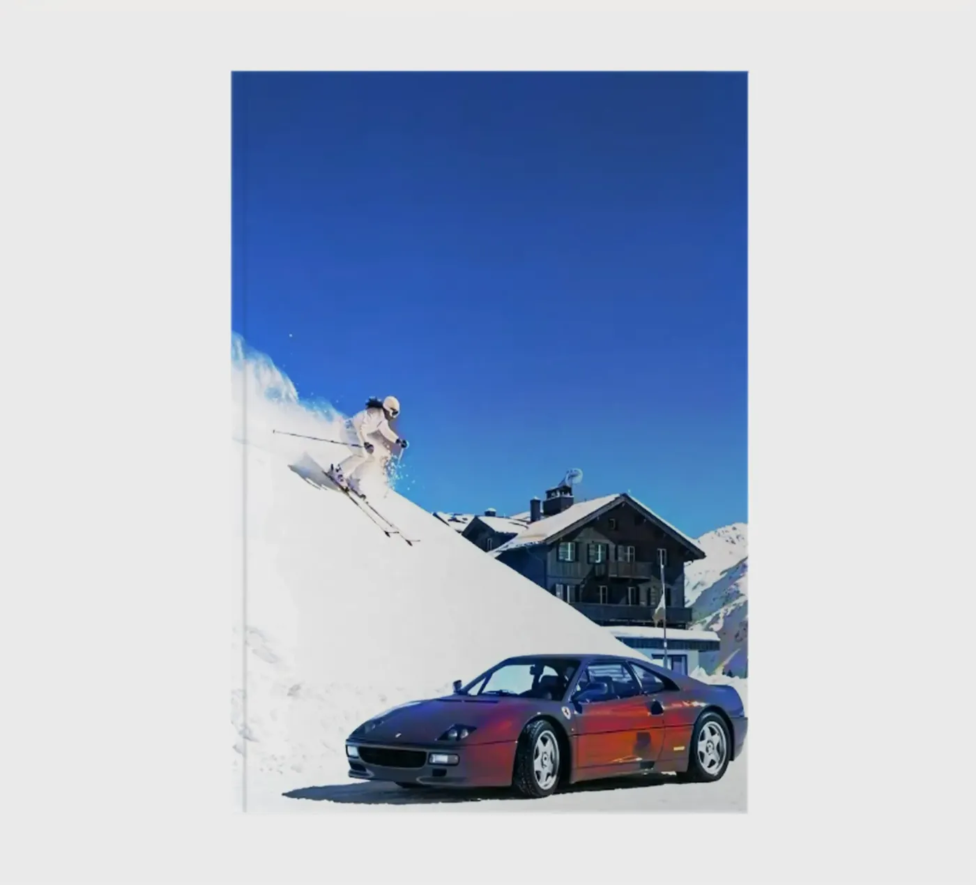 voiture et ski carnet de rapunsell