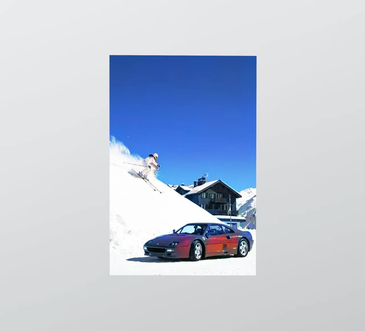 auto e sci adesivo da rapunsell