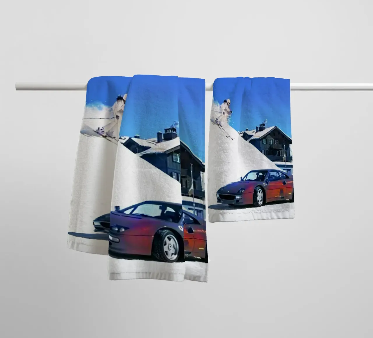 auto e sci asciugamano da bagno da rapunsell