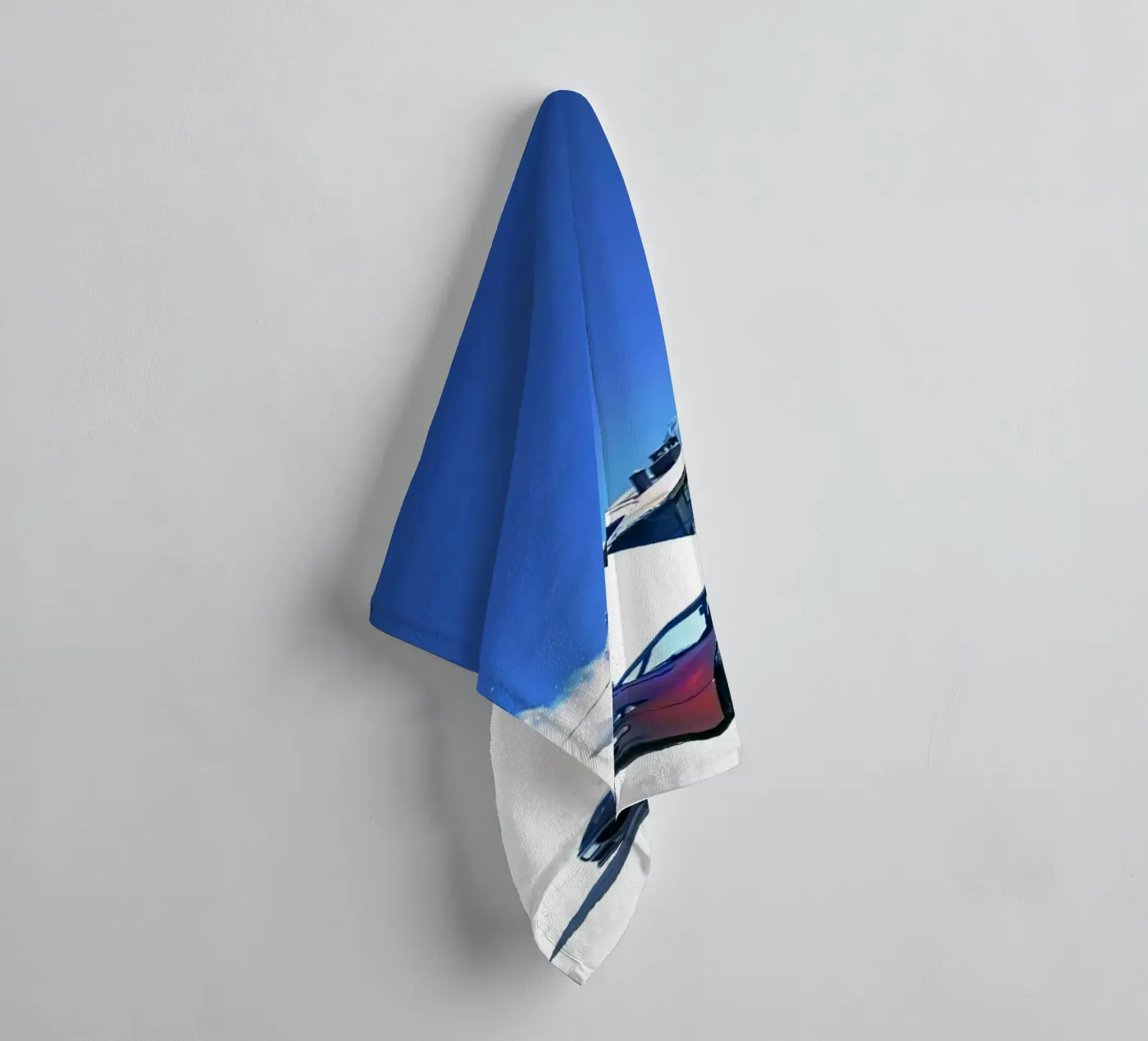 voiture et ski serviette de bain de rapunsell