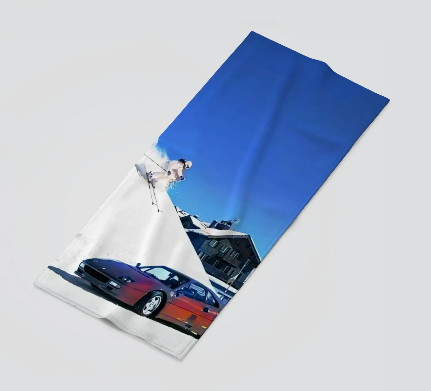 car and ski strandhanddoek van rapunsell