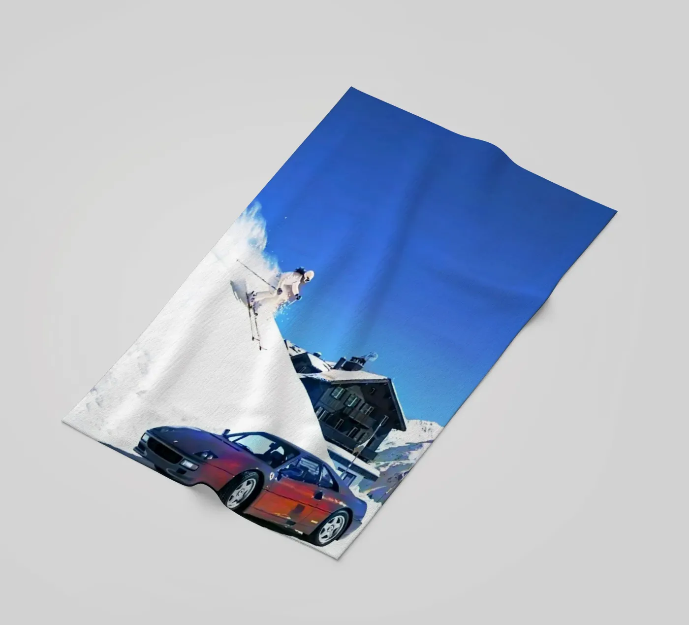 car and ski strandhanddoek van rapunsell
