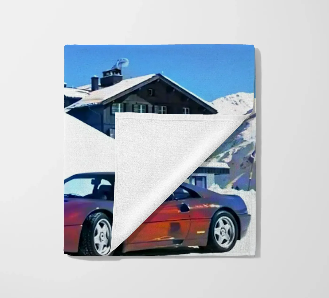 car and ski strandhanddoek van rapunsell