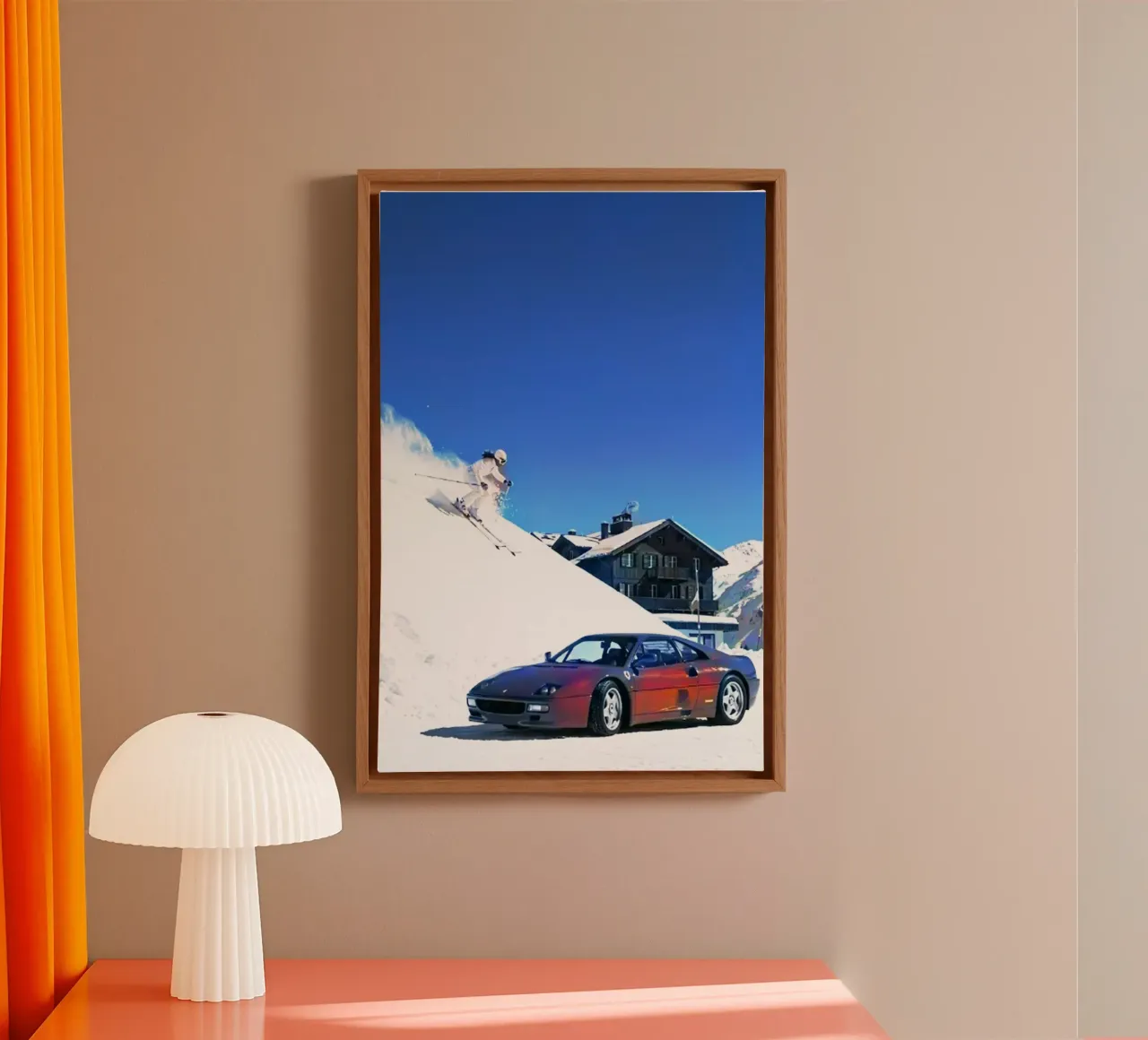 auto e sci tela da rapunsell