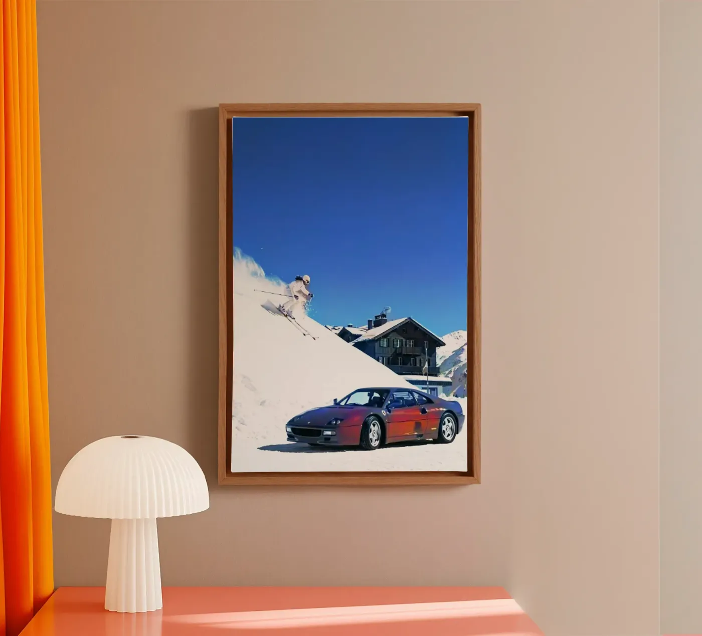 auto e sci tela da rapunsell