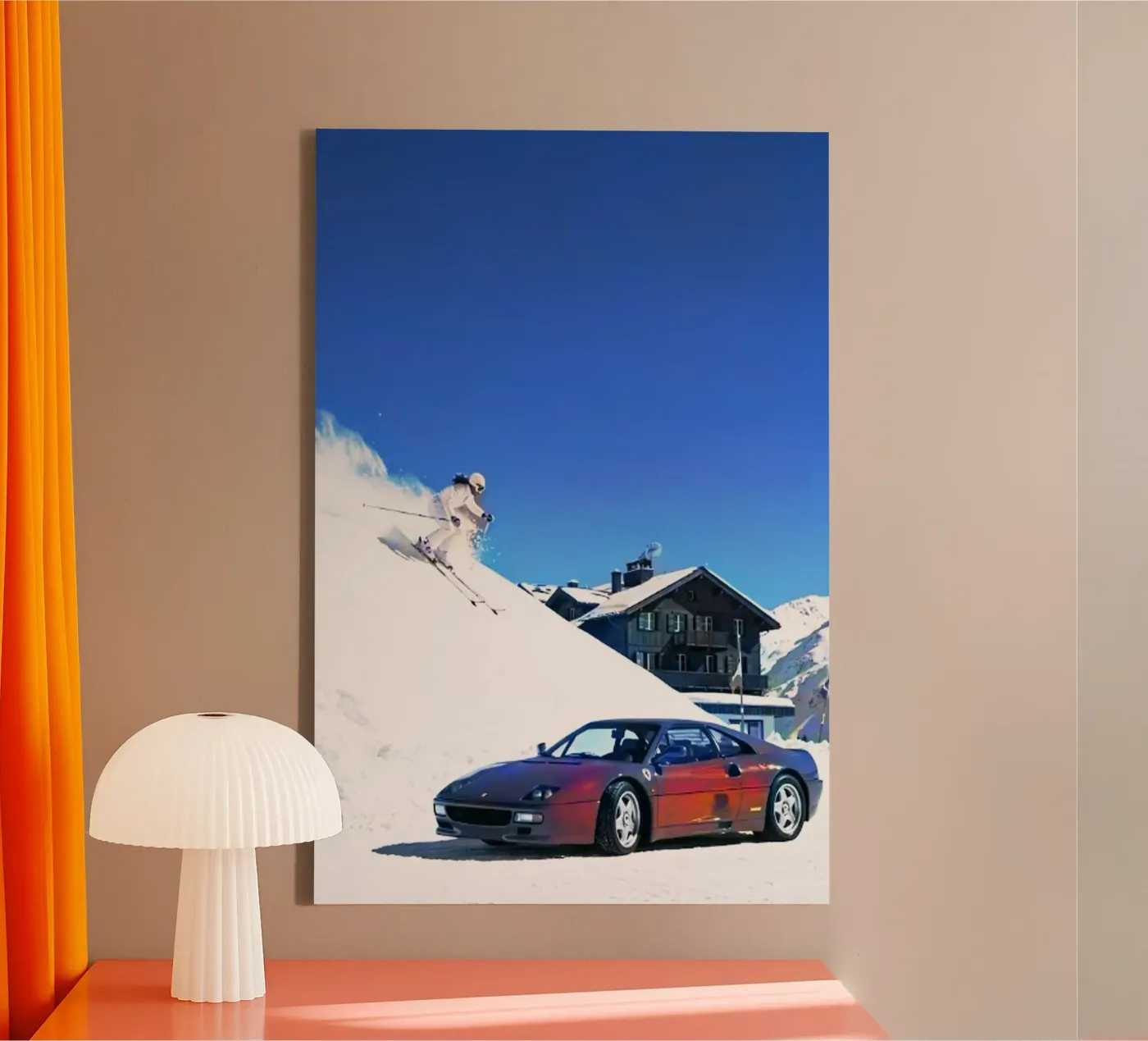 auto e sci tela da rapunsell