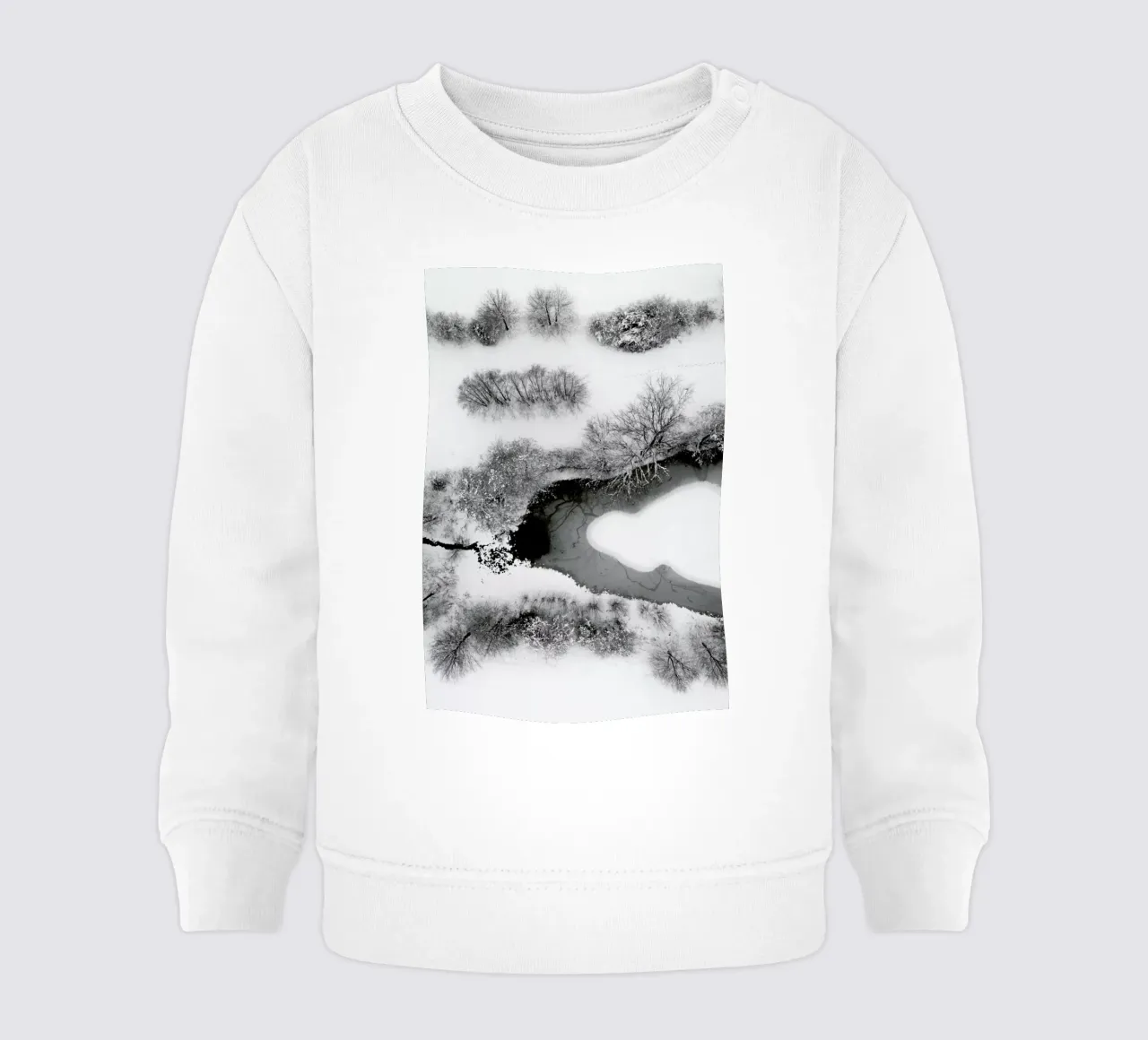 The Snowy Winter Wonderland Lake felpa neonato da Studio Nahili