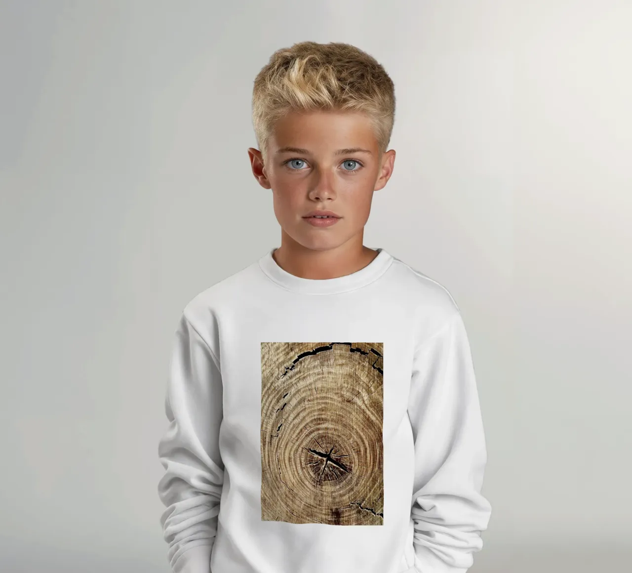 Cut Tree Rings Photography kids sweatshirt by rapunsell
