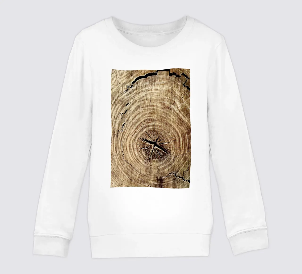 Cut Tree Rings Photography kids sweatshirt by rapunsell