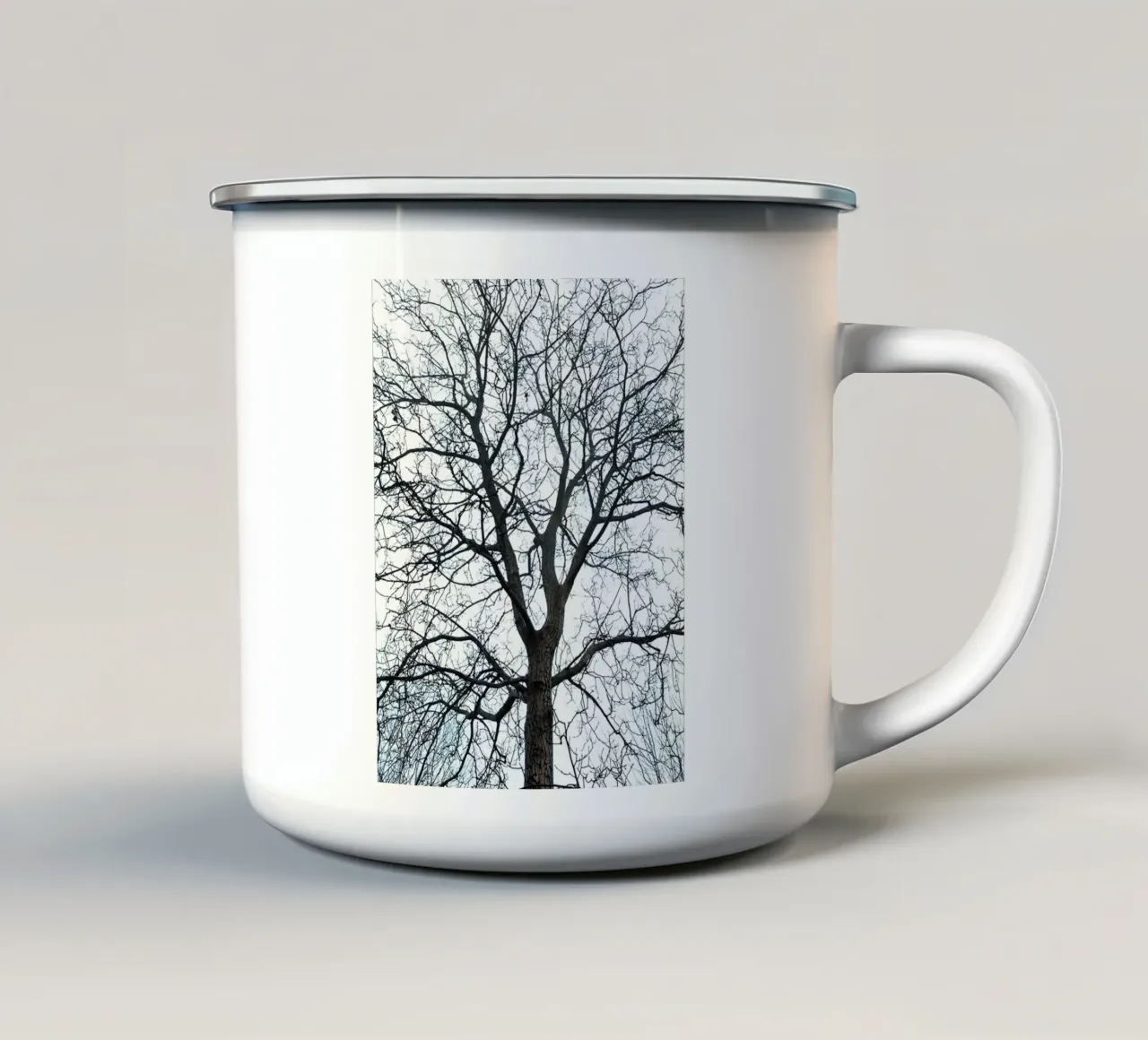 Alberi secchi tazza in smalto da rapunsell
