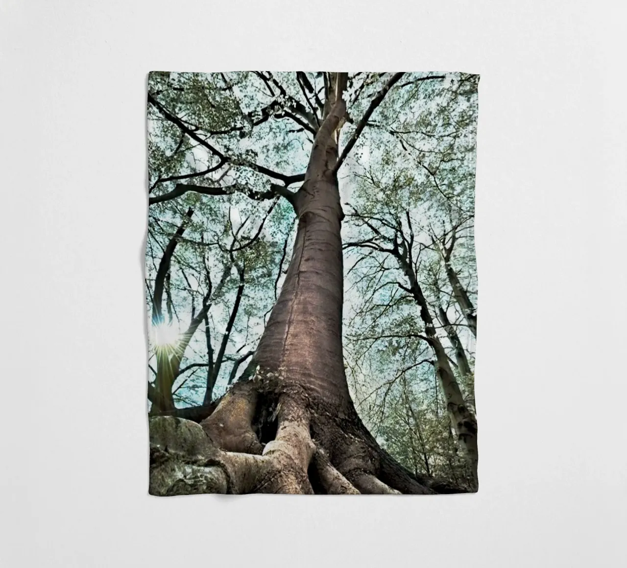 Waldbaum Fleecedecke von rapunsell