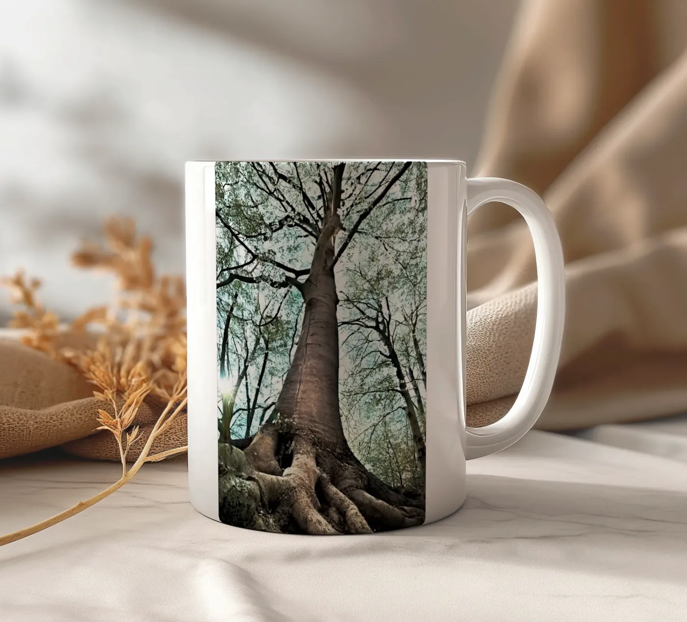 Forest Tree ceramic mug by rapunsell
