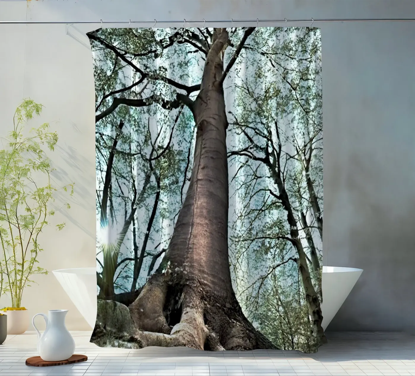 Forest Tree Duschvorhang von rapunsell