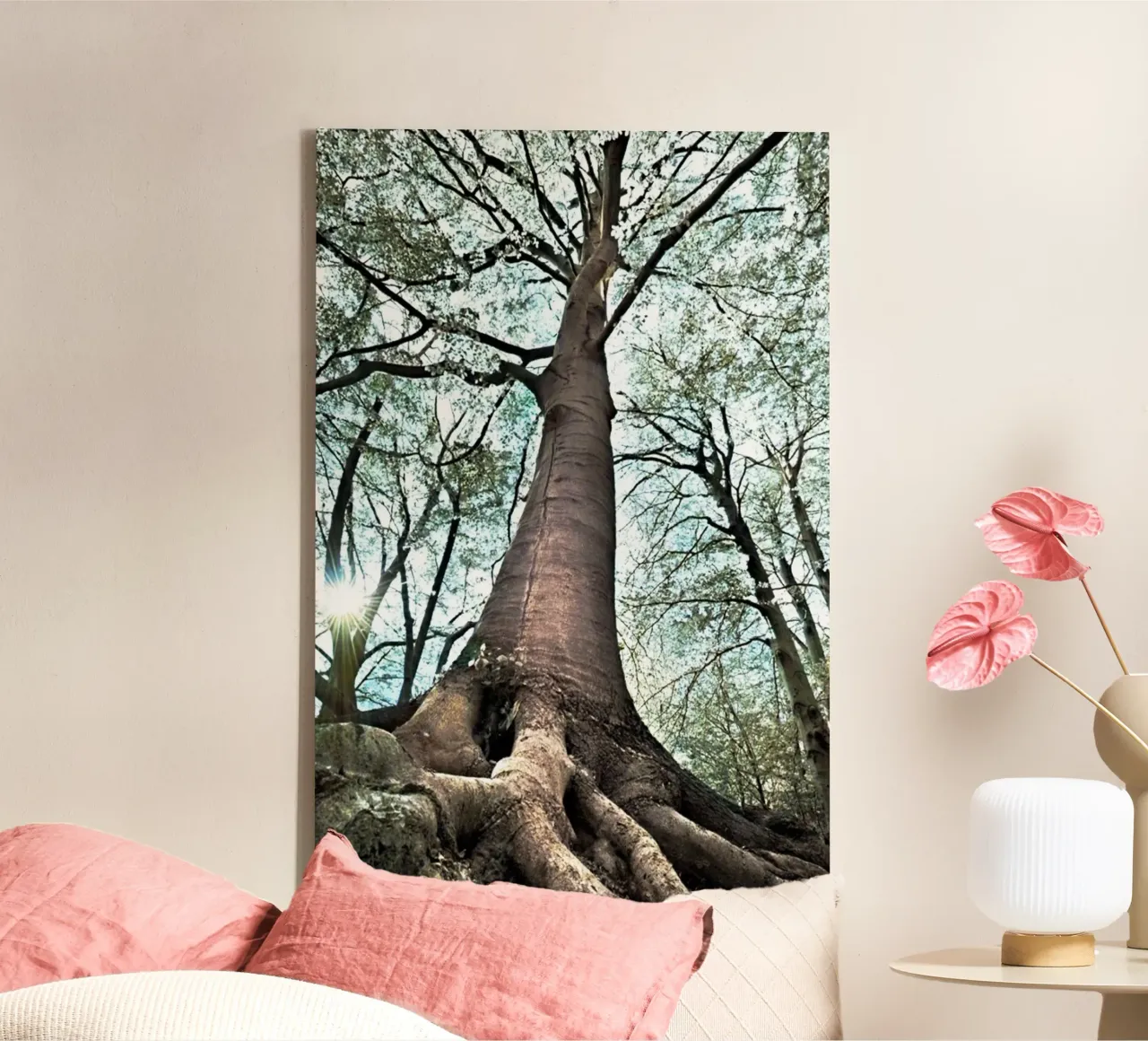 Forest Tree canvas with Floater frame by rapunsell