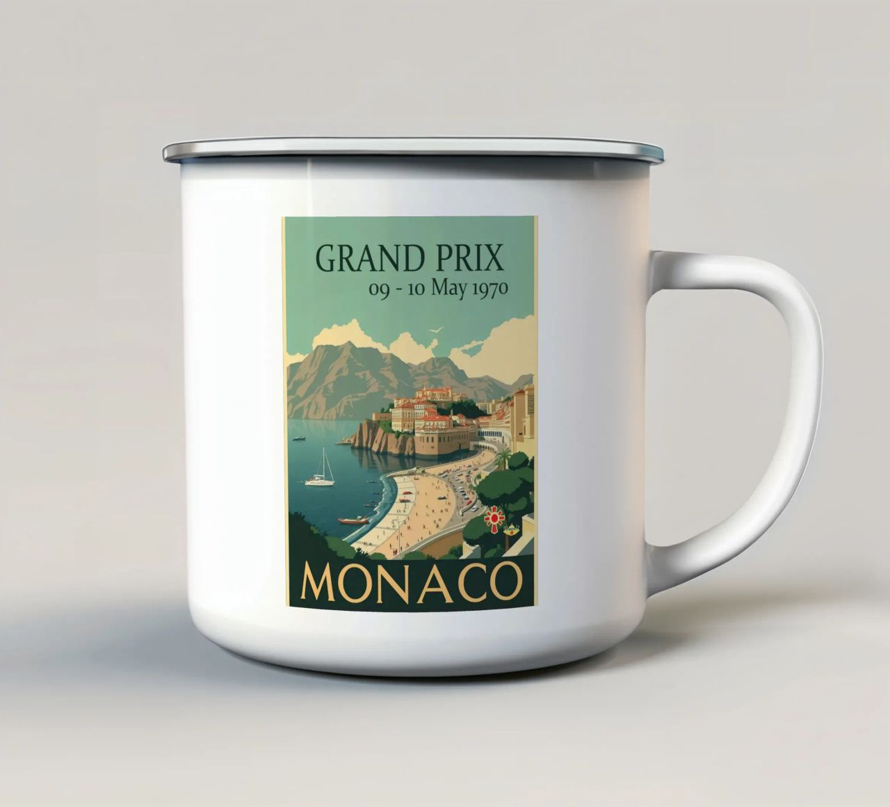 Monaco 1970th Classic tazza in smalto da HicksShop