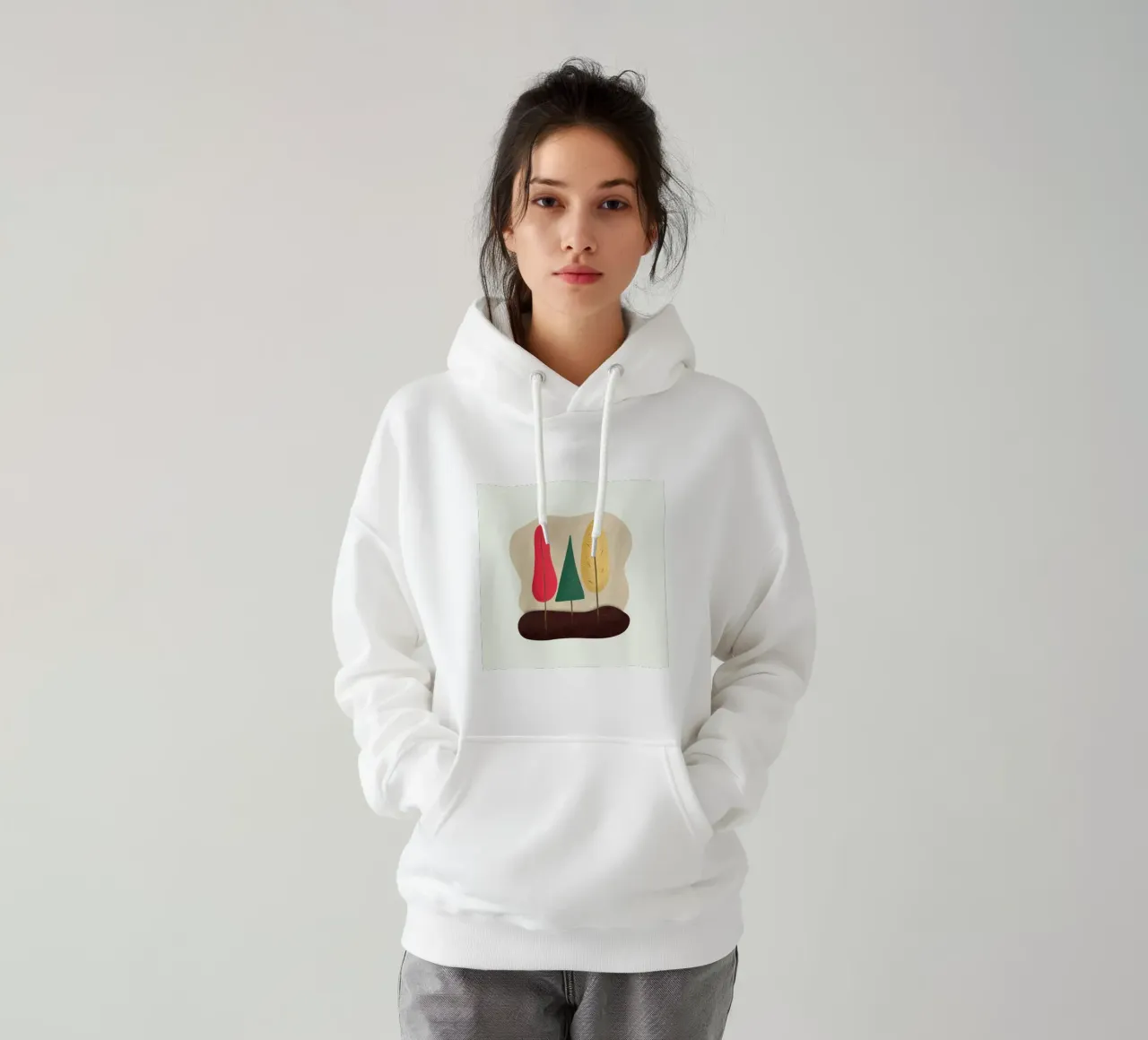 foglie d'autunno felpa con cappuccio da Bttn