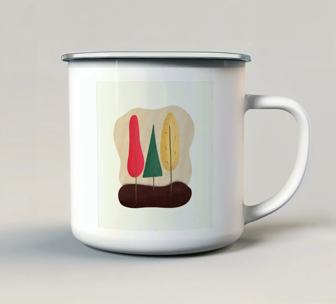 foglie d'autunno tazza in smalto da Bttn