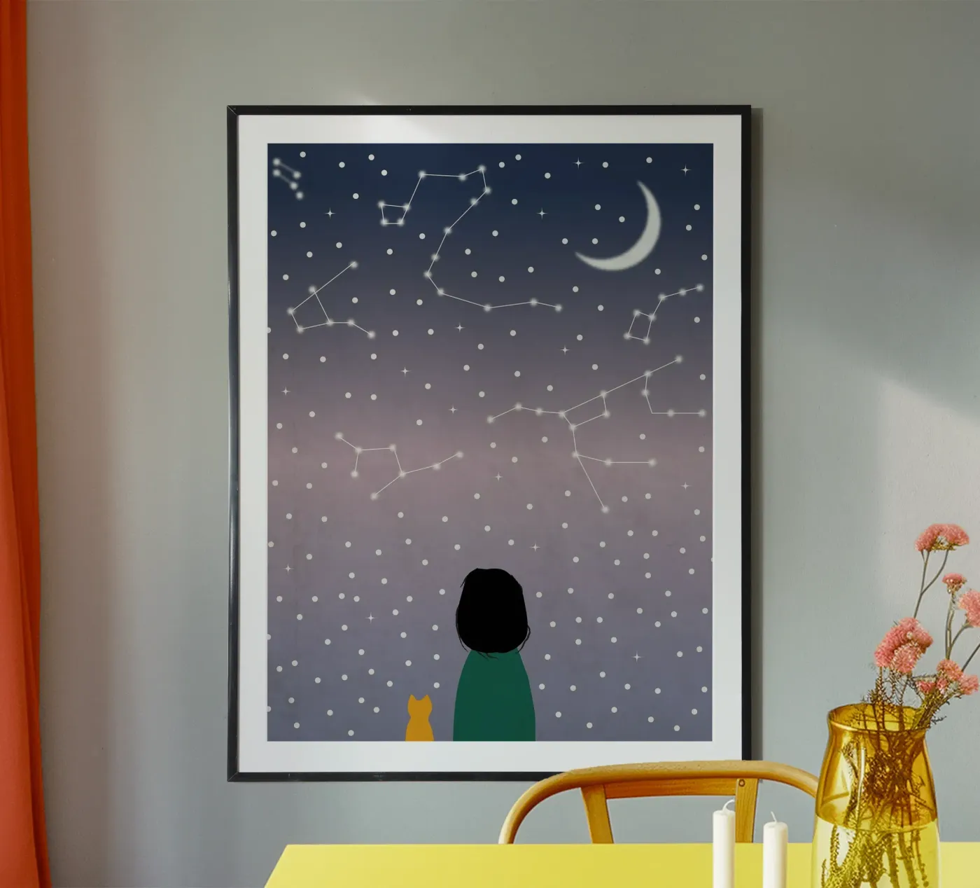 dromerige kat poster van NEW LIFE