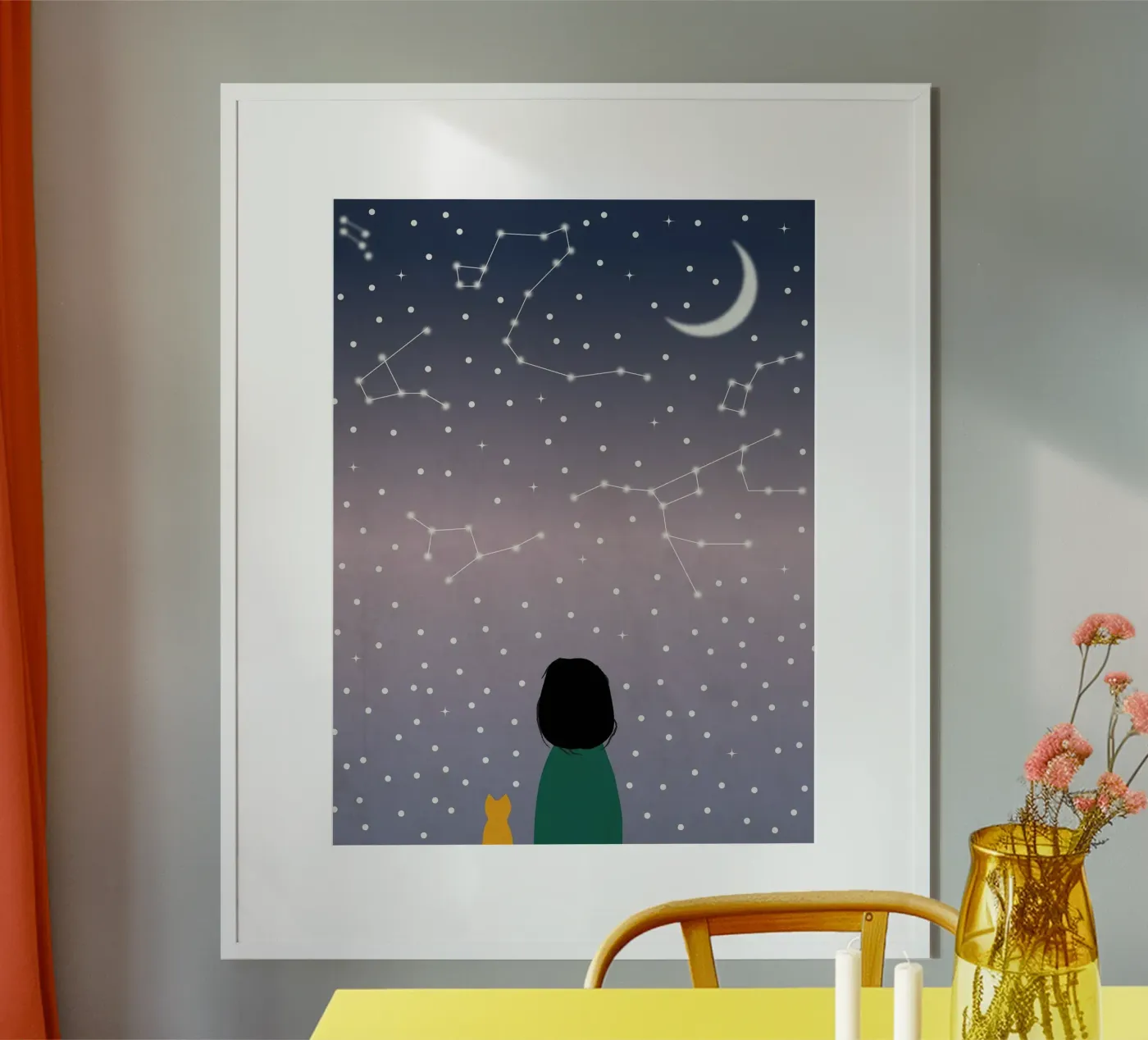dromerige kat poster van NEW LIFE