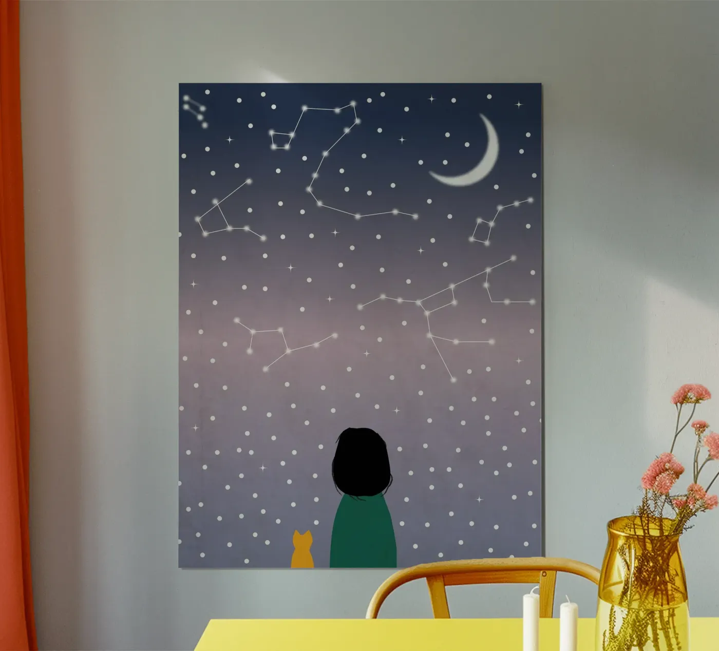 dromerige kat poster van NEW LIFE