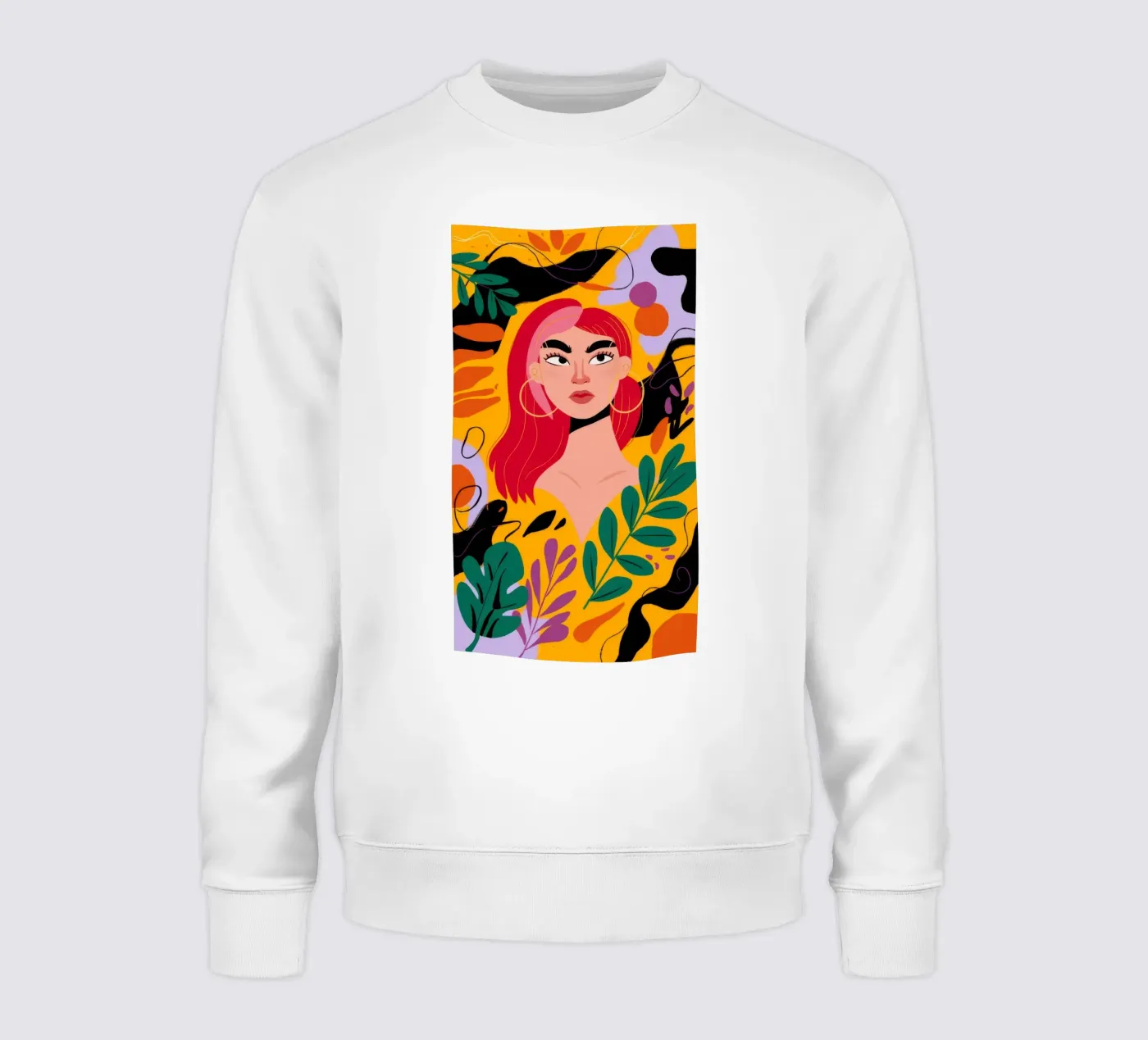 Ruby Haired Muse Sweatshirt von Paez Harmony