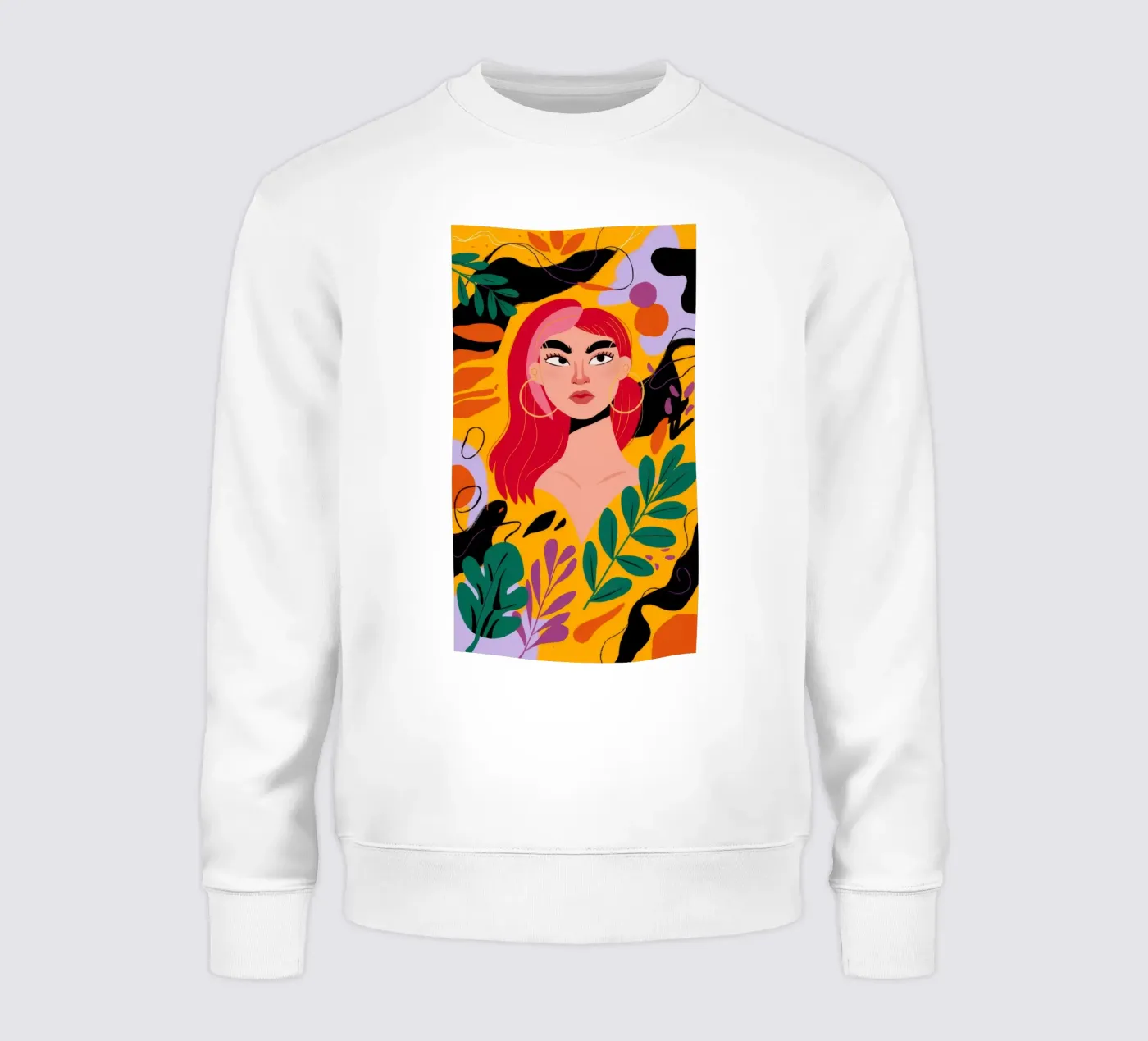 Ruby Haired Muse Sweatshirt von Paez Harmony