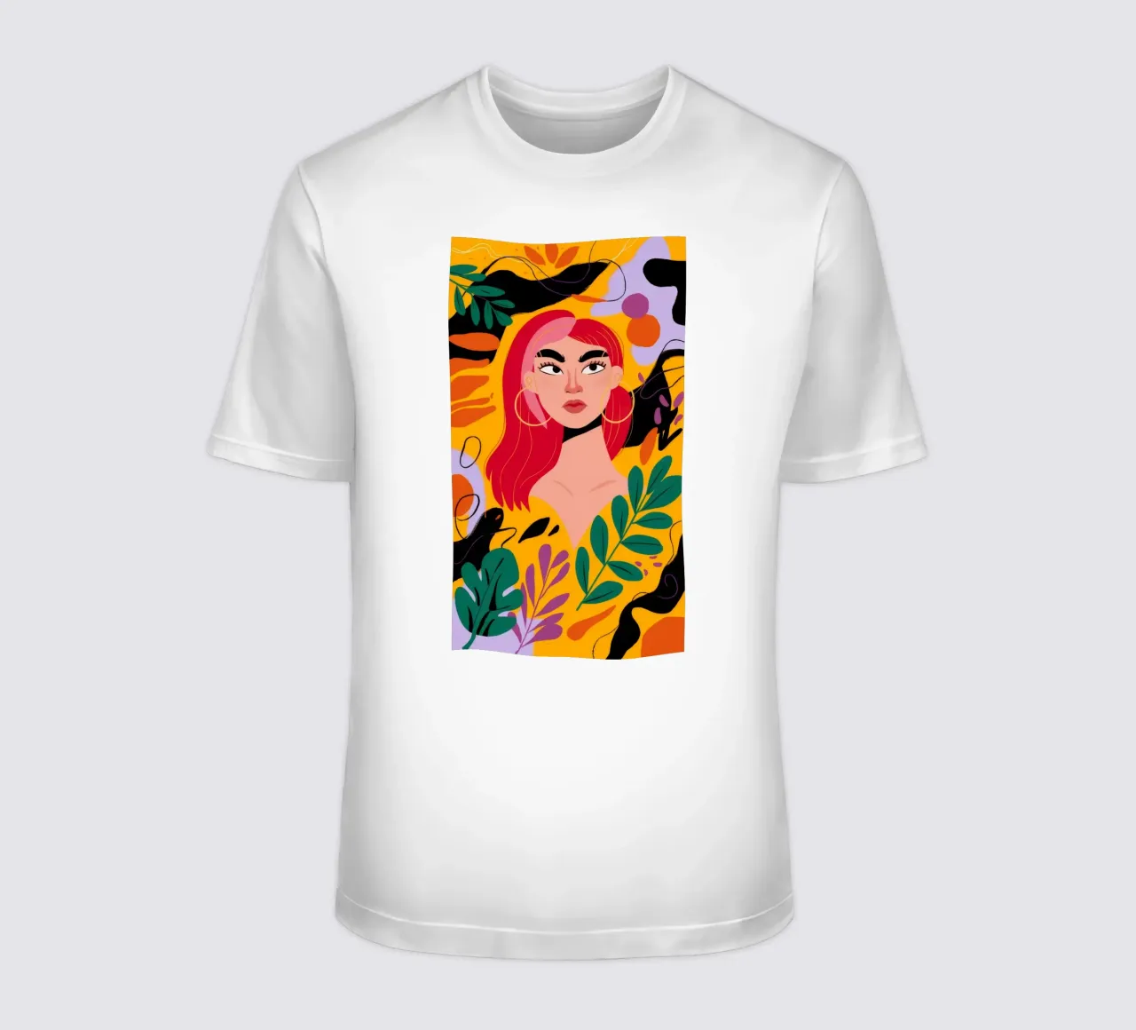 Ruby Haired Muse t-shirt van Paez Harmony