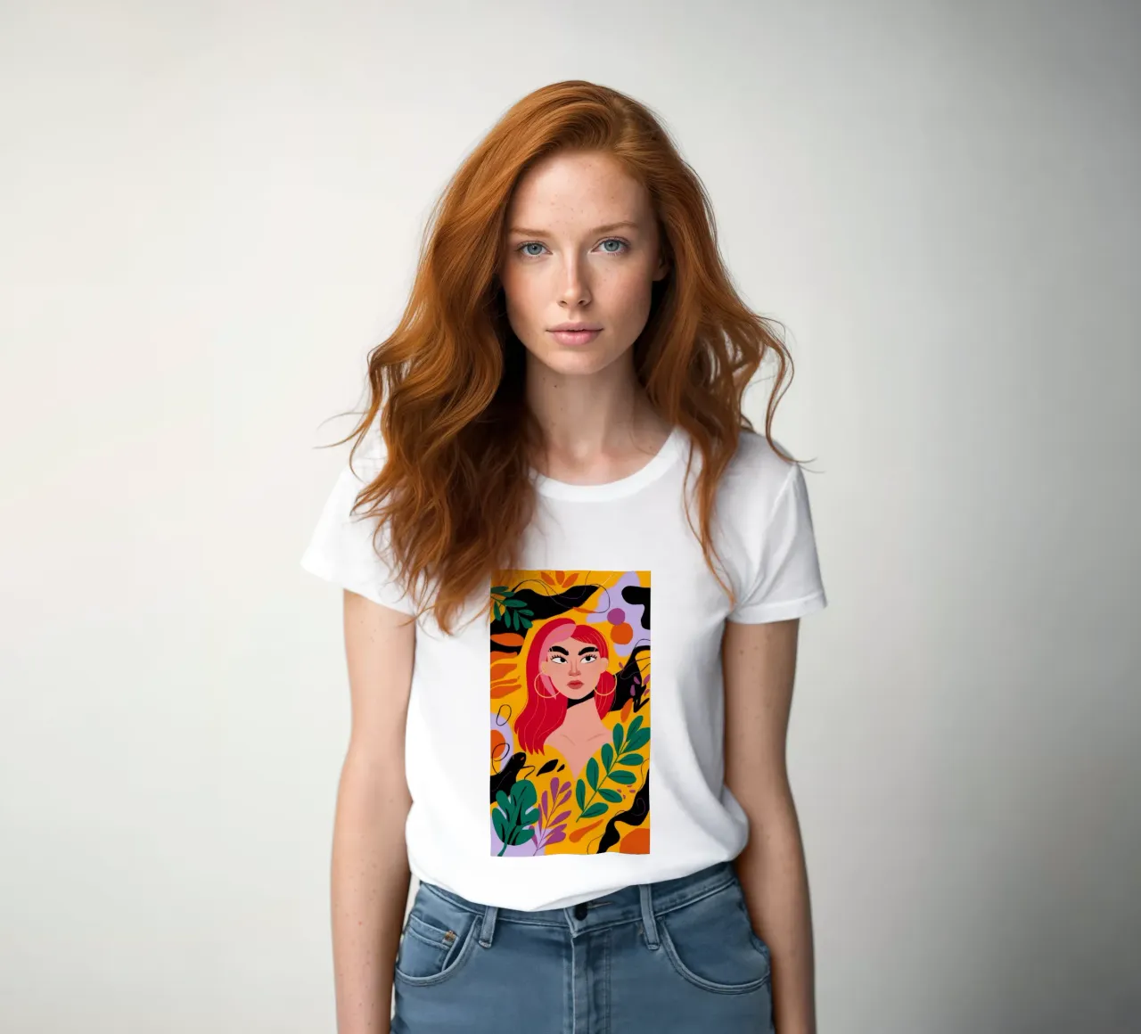Ruby Haired Muse t-shirt da donna da Paez Harmony